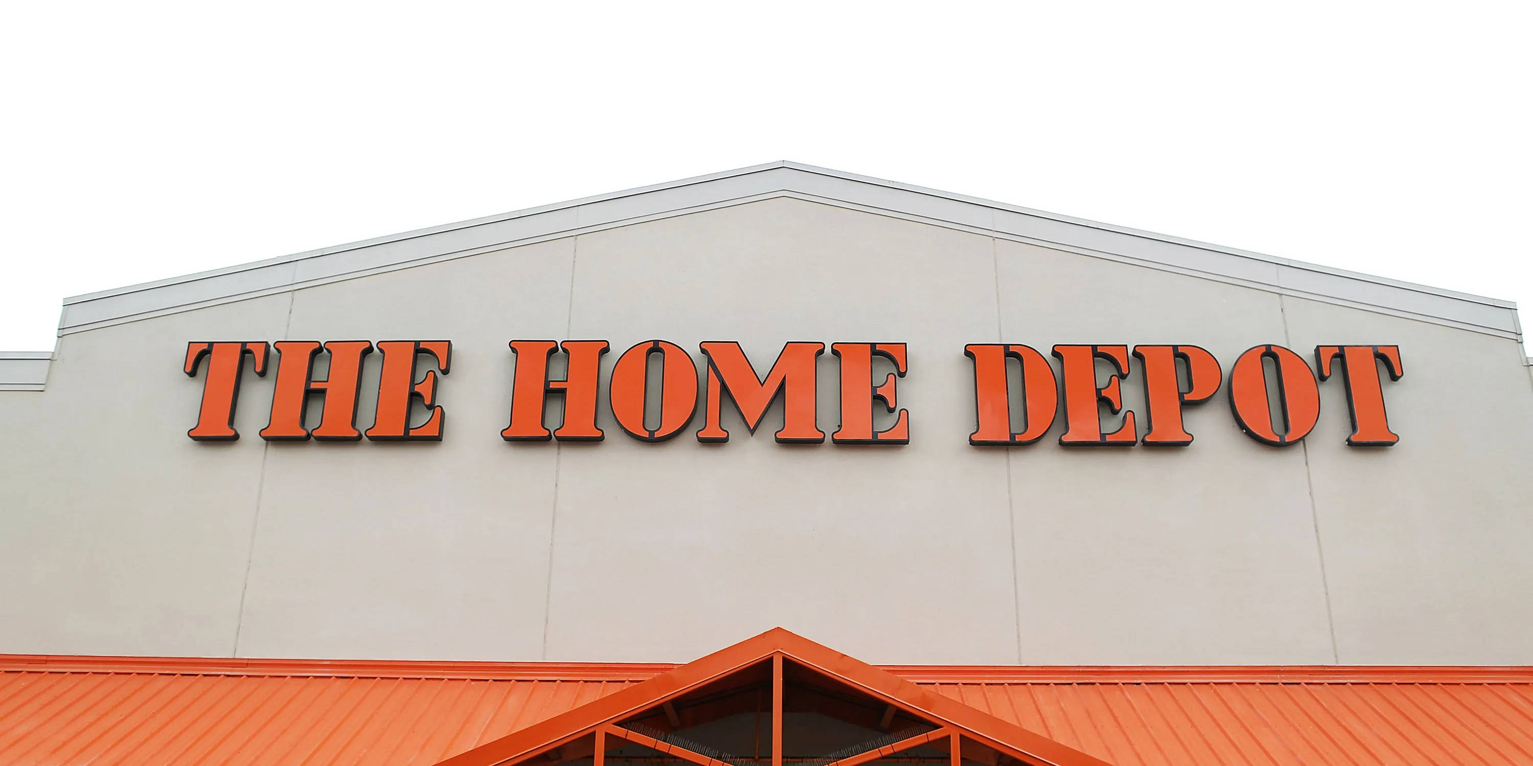 Home Depot, orange, beige, 2K Desktop Wallpaper