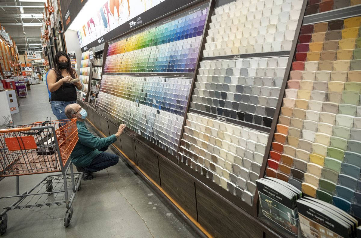 Home Depot, color swatches, masks, SD Desktop Wallpaper