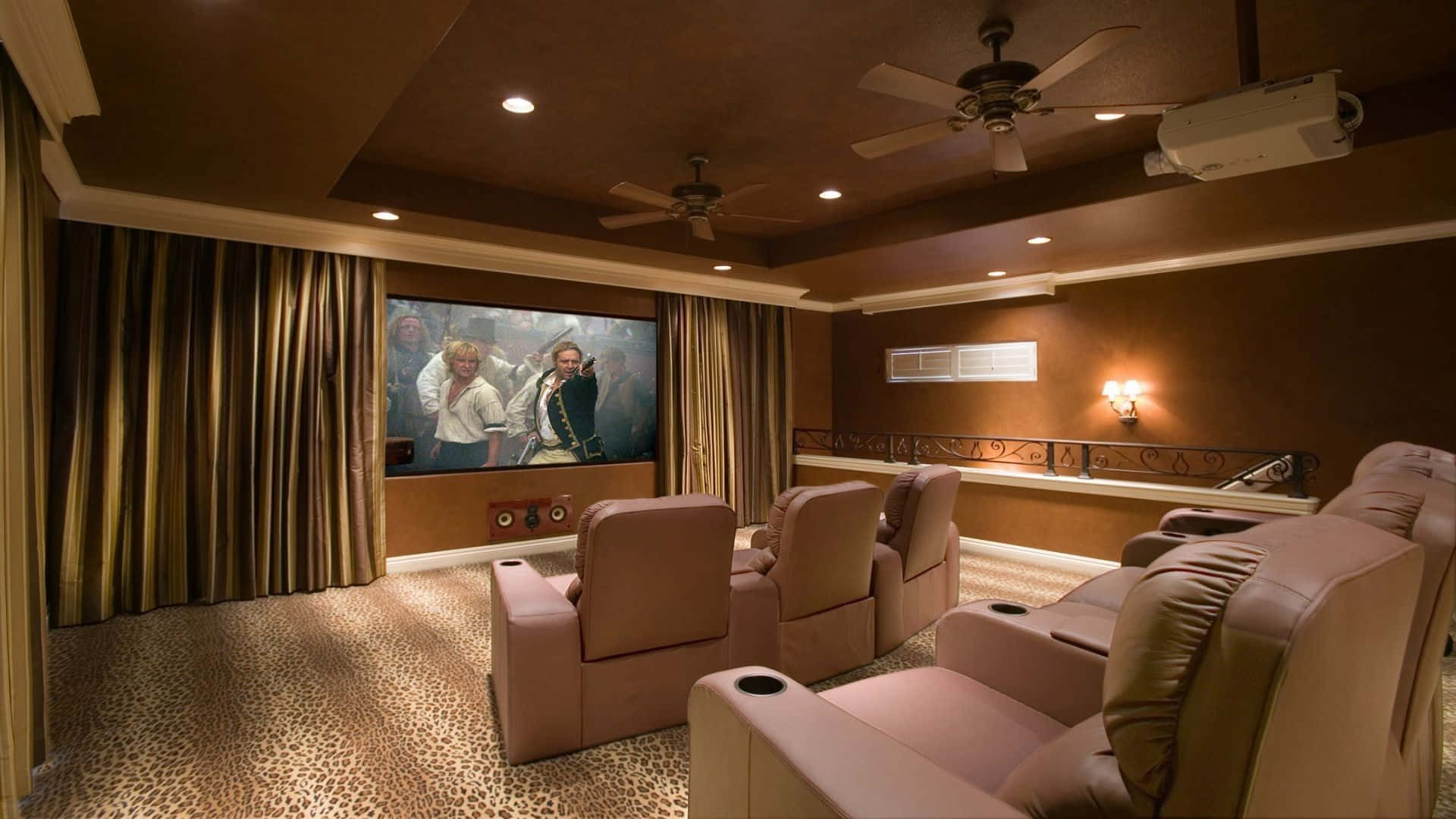 Home Cinema, 1920 x 1080, plush recliners, Full HD Desktop Wallpaper