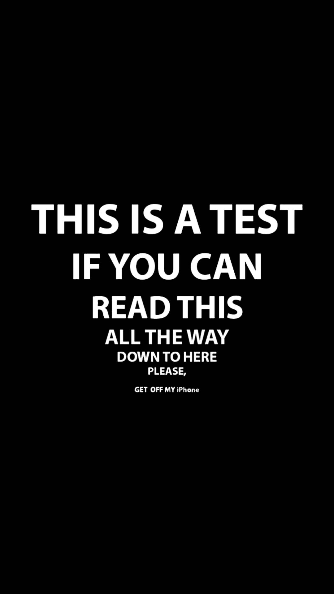 iPhone, black background, white text, Full HD Phone Wallpaper
