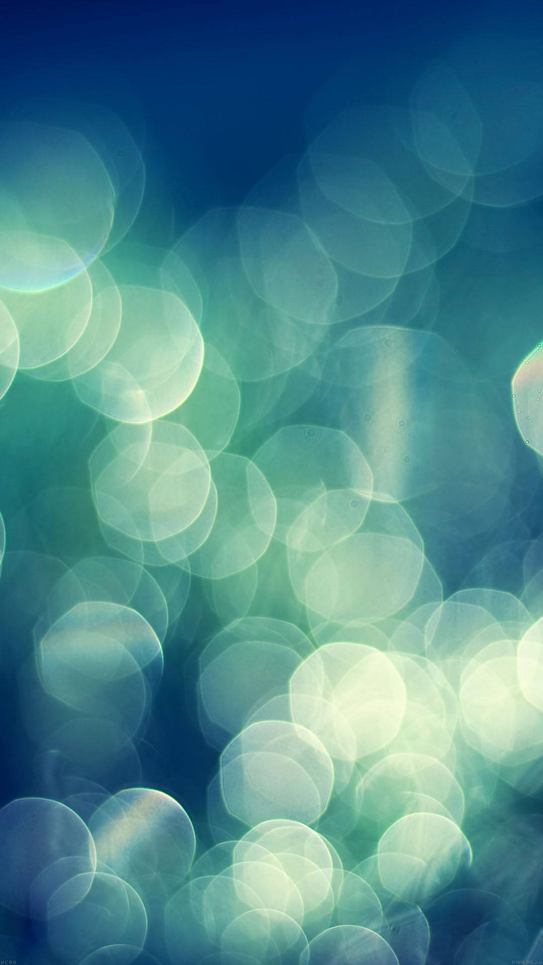 green bokeh, teal, blue, Full HD Phone Wallpaper