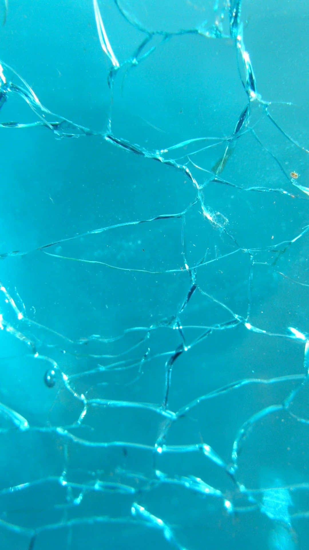 iPhone, blue glass, fractured glass, Full HD Phone Wallpaper