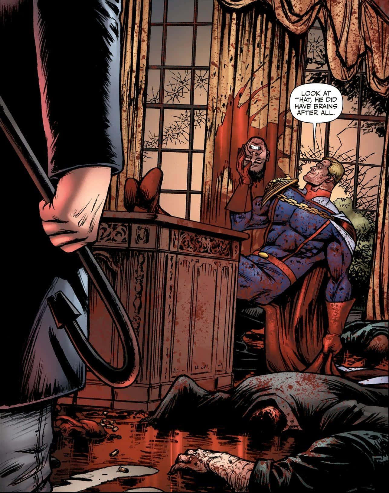 Homelander, comic book panel, hook, HD Phone Wallpaper