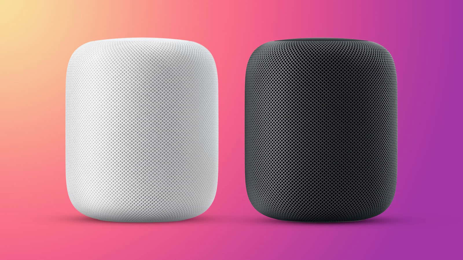 HomePod, white, black, HD Desktop Wallpaper