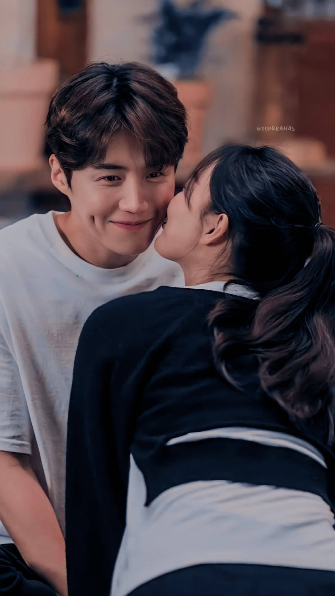 Hometown Cha Cha Cha, kiss scene, couple, Full HD Phone Wallpaper