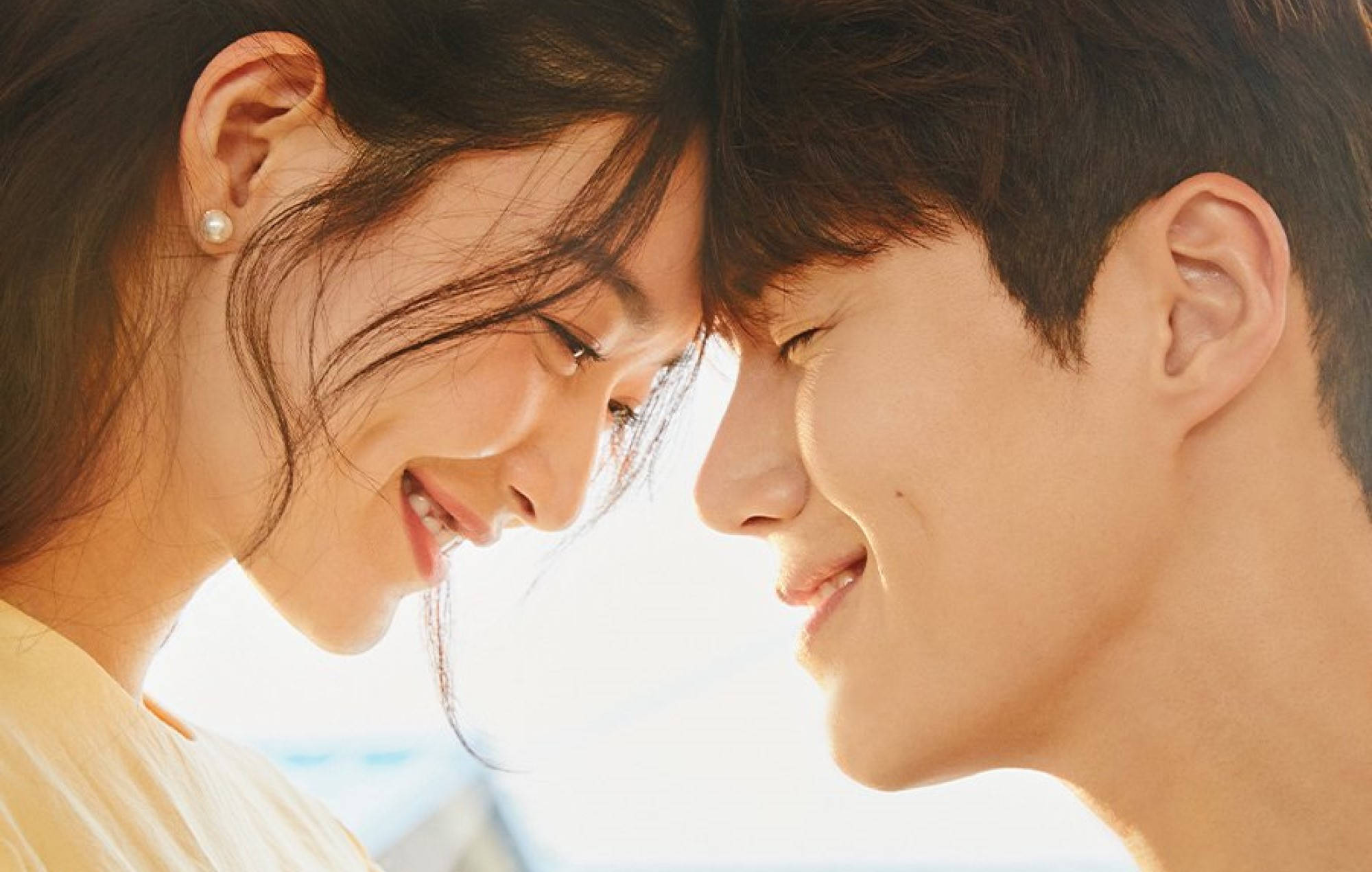 Hometown Cha Cha Cha, golden light, couple, Full HD Desktop Wallpaper