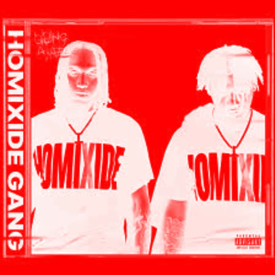 Homixide Gang, HOMIXIDE, red background, SD Desktop Wallpaper