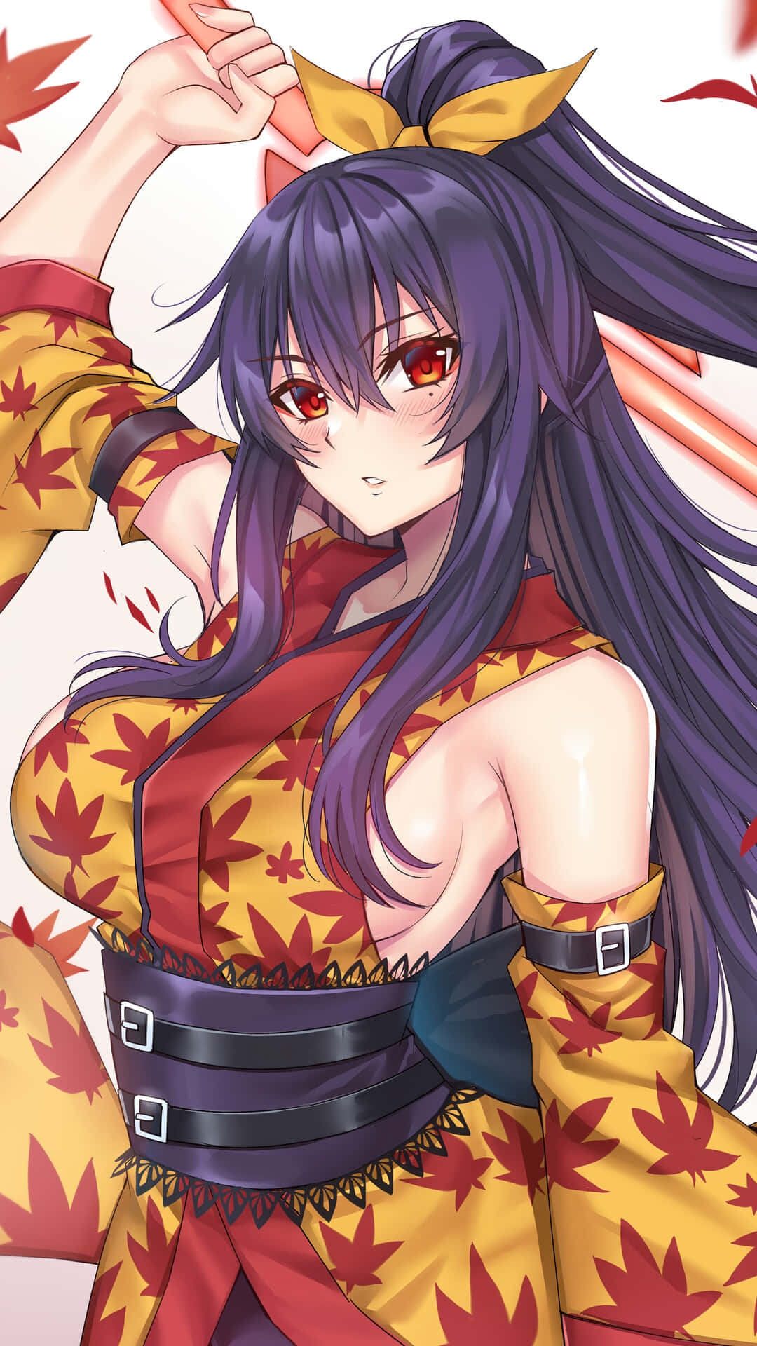 Homura Kōgetsu, ether gear, katana, Full HD Phone Wallpaper