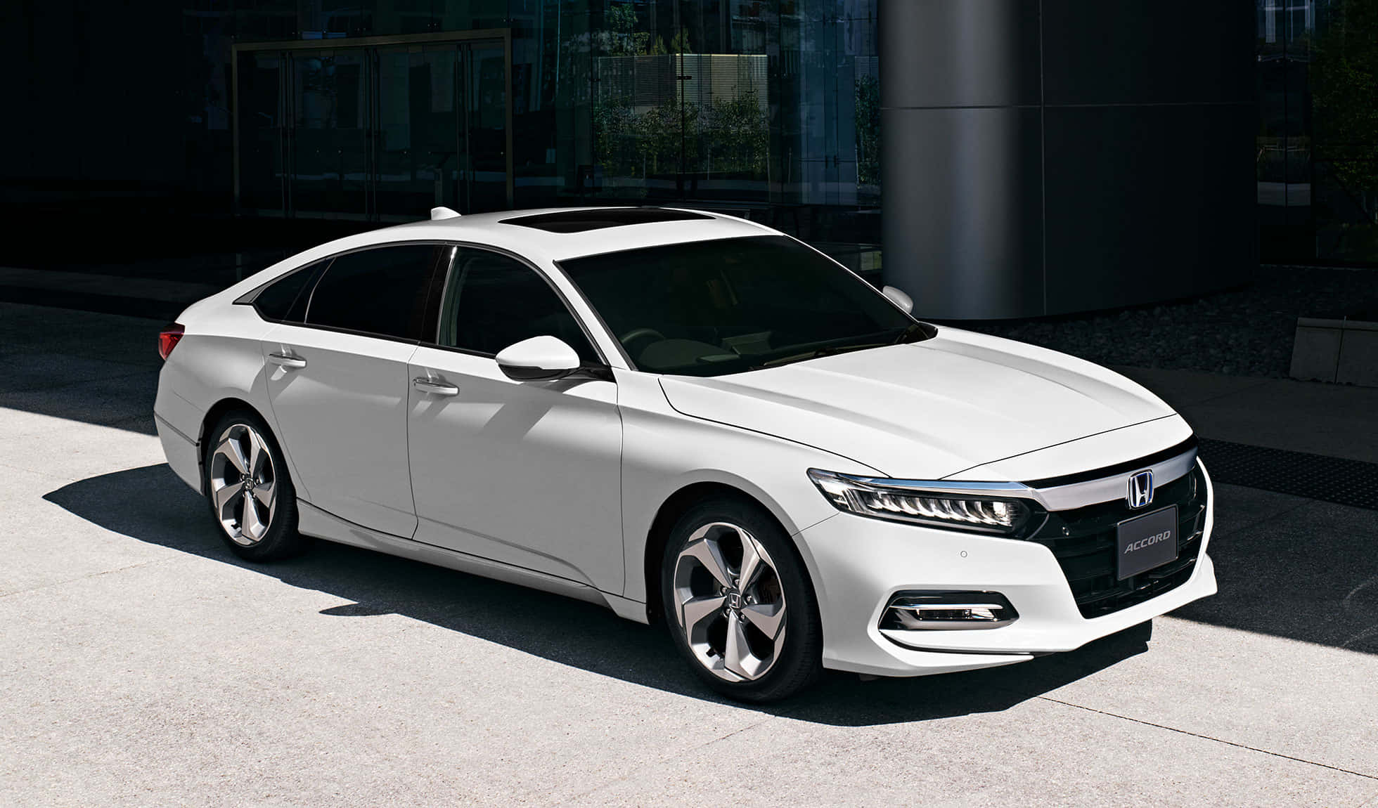 Honda Accord 2022, white, sleek design, Full HD Desktop Wallpaper