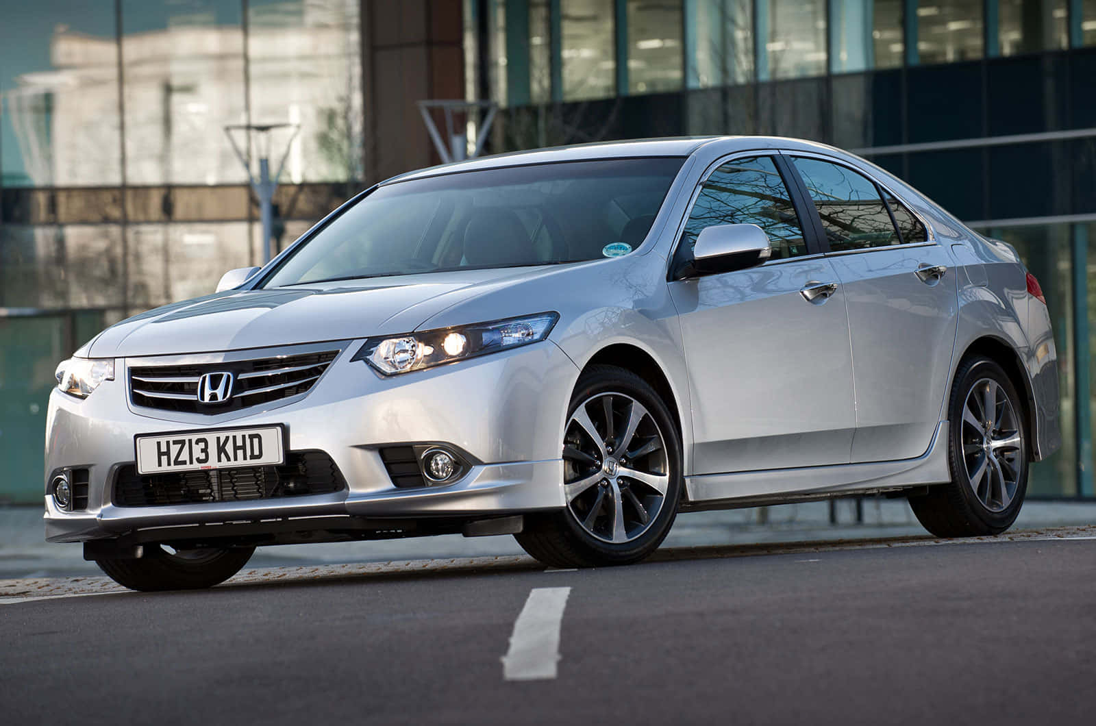 Honda Accord, silver, city street, HD Desktop Wallpaper