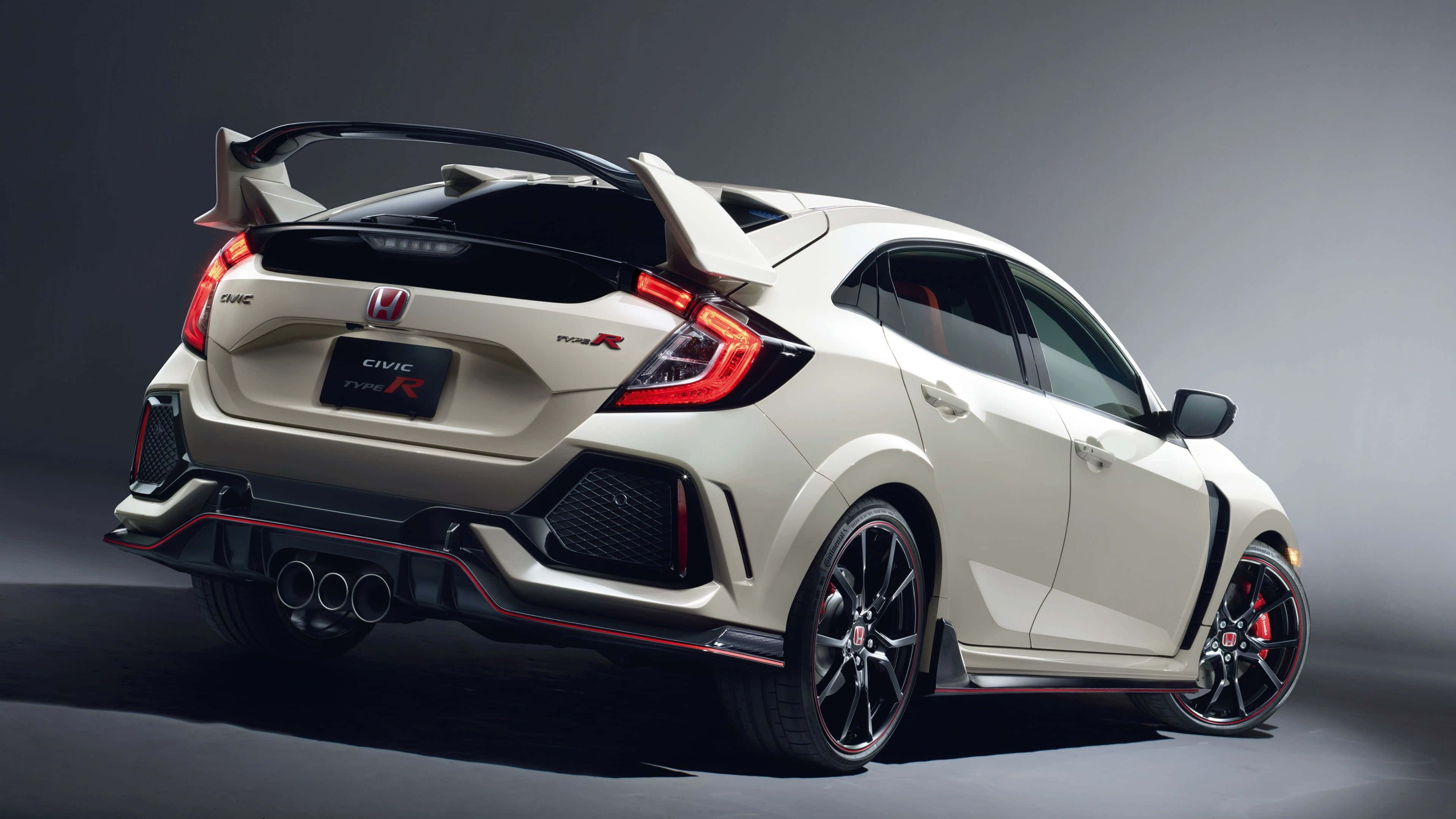 Honda Civic Type R, white, black accents, 4K Desktop Wallpaper