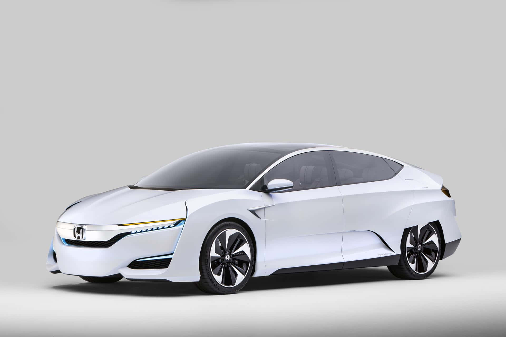 Honda Clarity, white, glowing blue accents, Full HD Desktop Wallpaper
