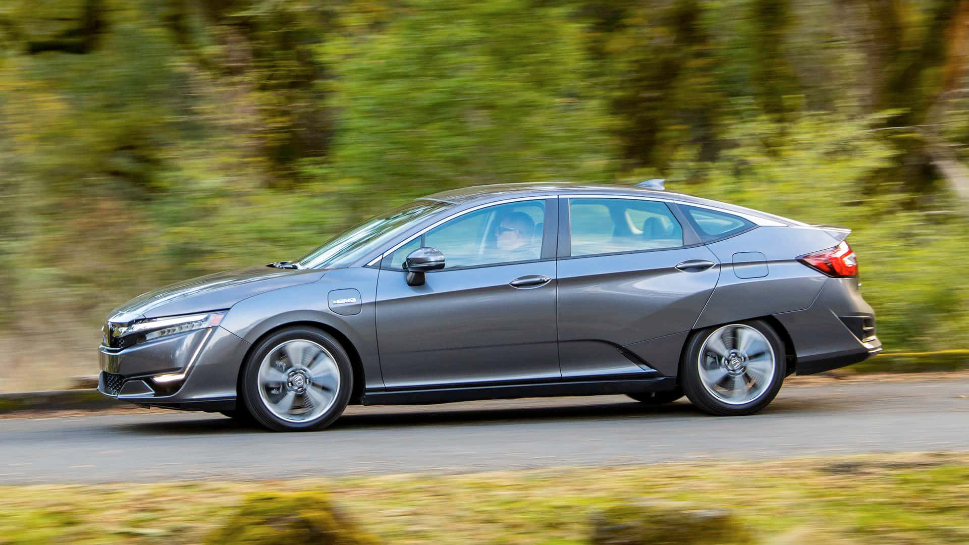 Honda Clarity, gray, electric car, Full HD Desktop Wallpaper