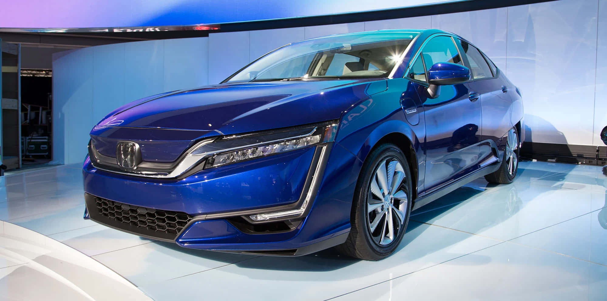 Honda Clarity, 2000 x 992, blue, Full HD Desktop Wallpaper