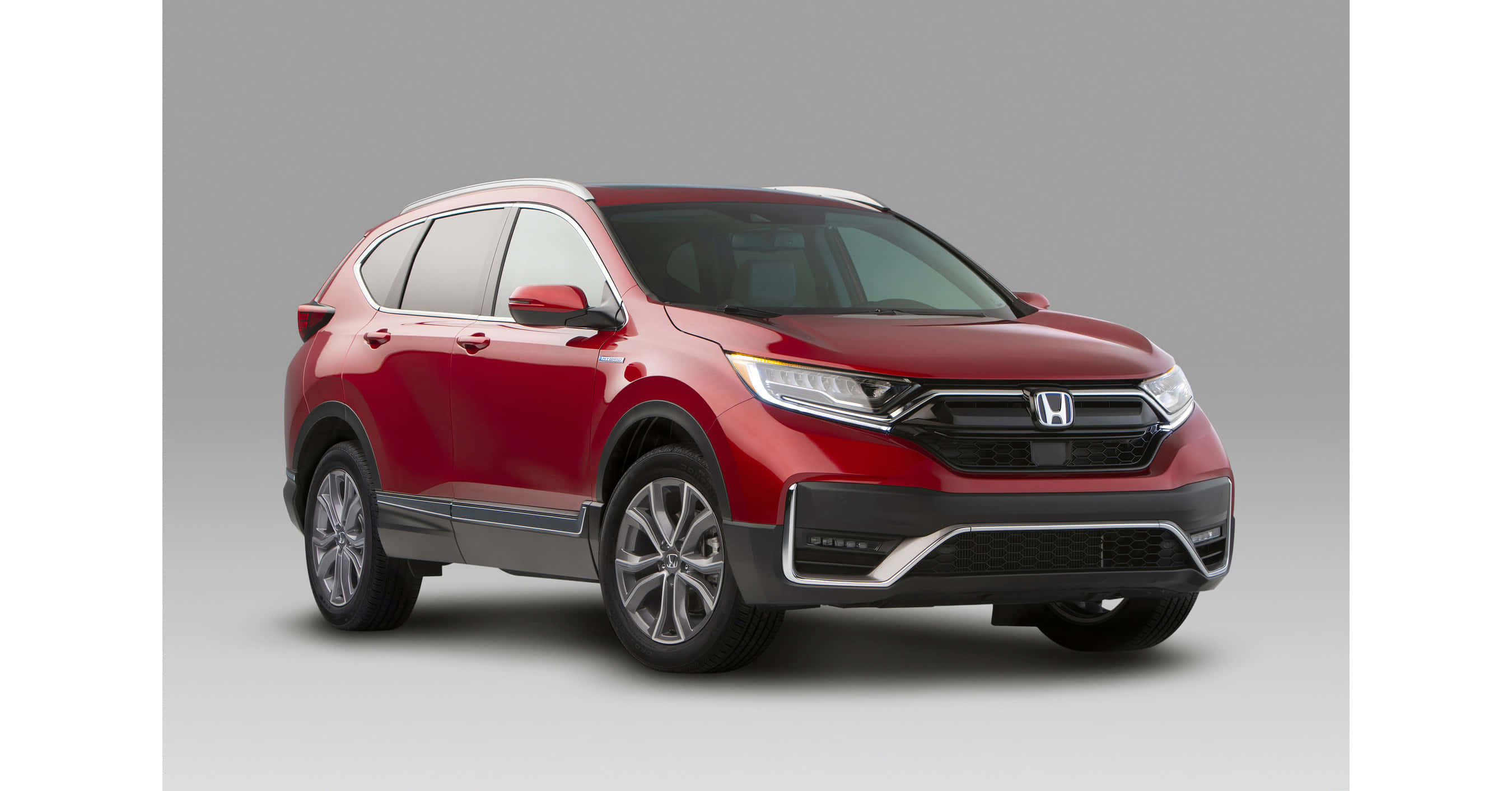 Honda CR-V, glossy red, studio shot, 2K Desktop Wallpaper