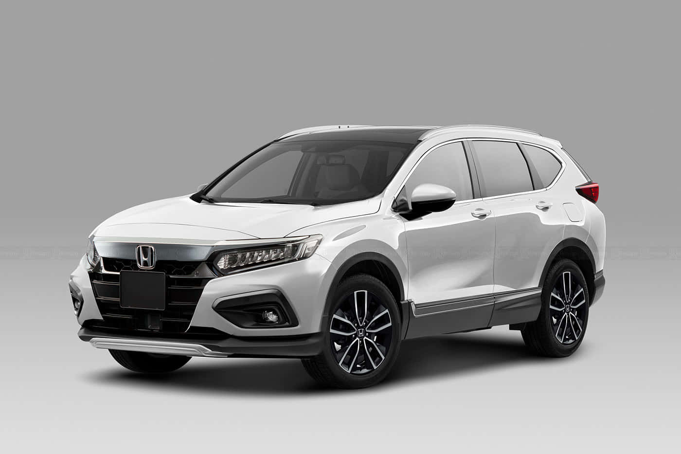 Honda CR-V, white, studio setting, HD Desktop Wallpaper