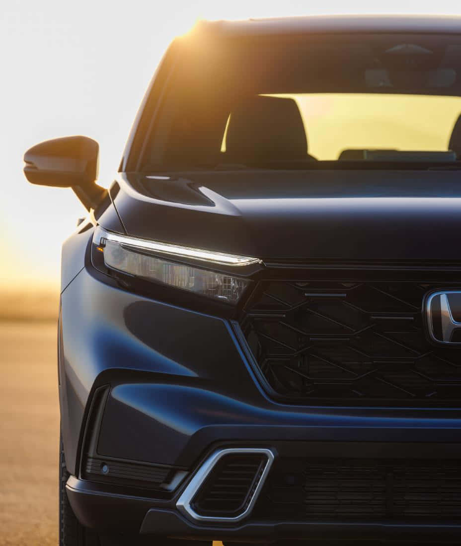 Honda CR-V, black, front grille, SD Phone Wallpaper