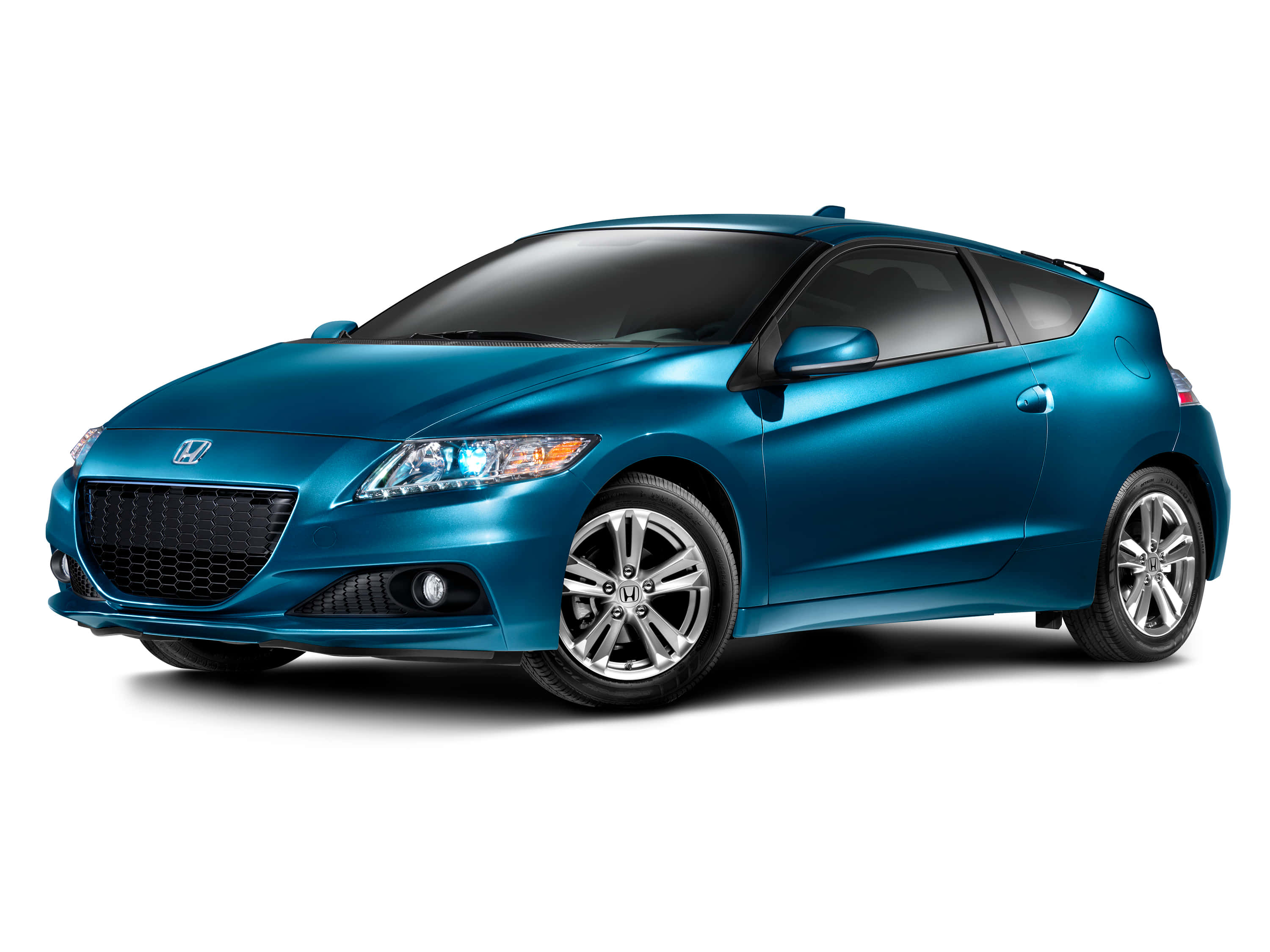 Honda CR-Z, metallic blue, sports coupe, 2K Desktop Wallpaper