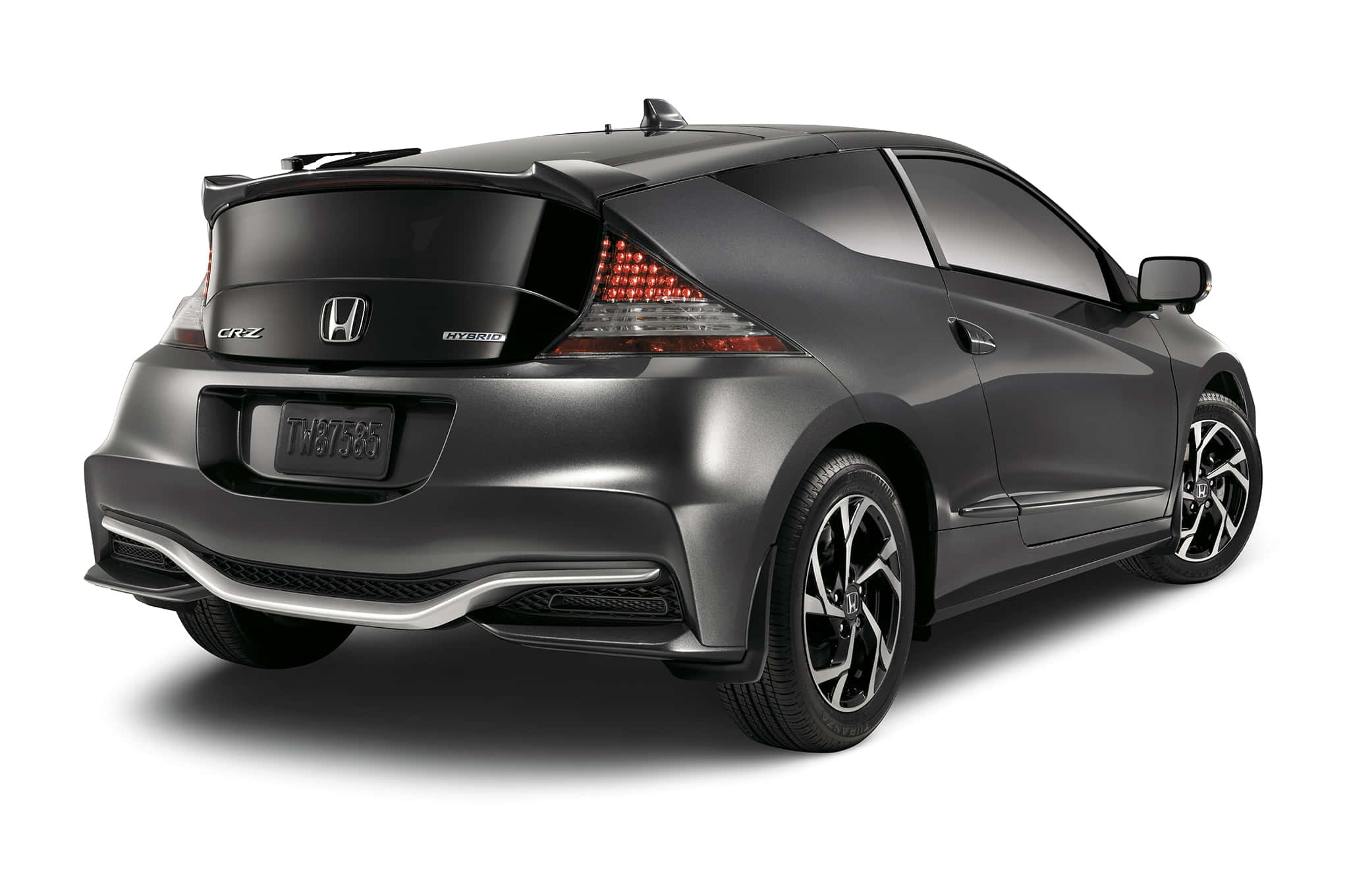 Honda CR-Z, matte gray, sports coupe, Full HD Desktop Wallpaper