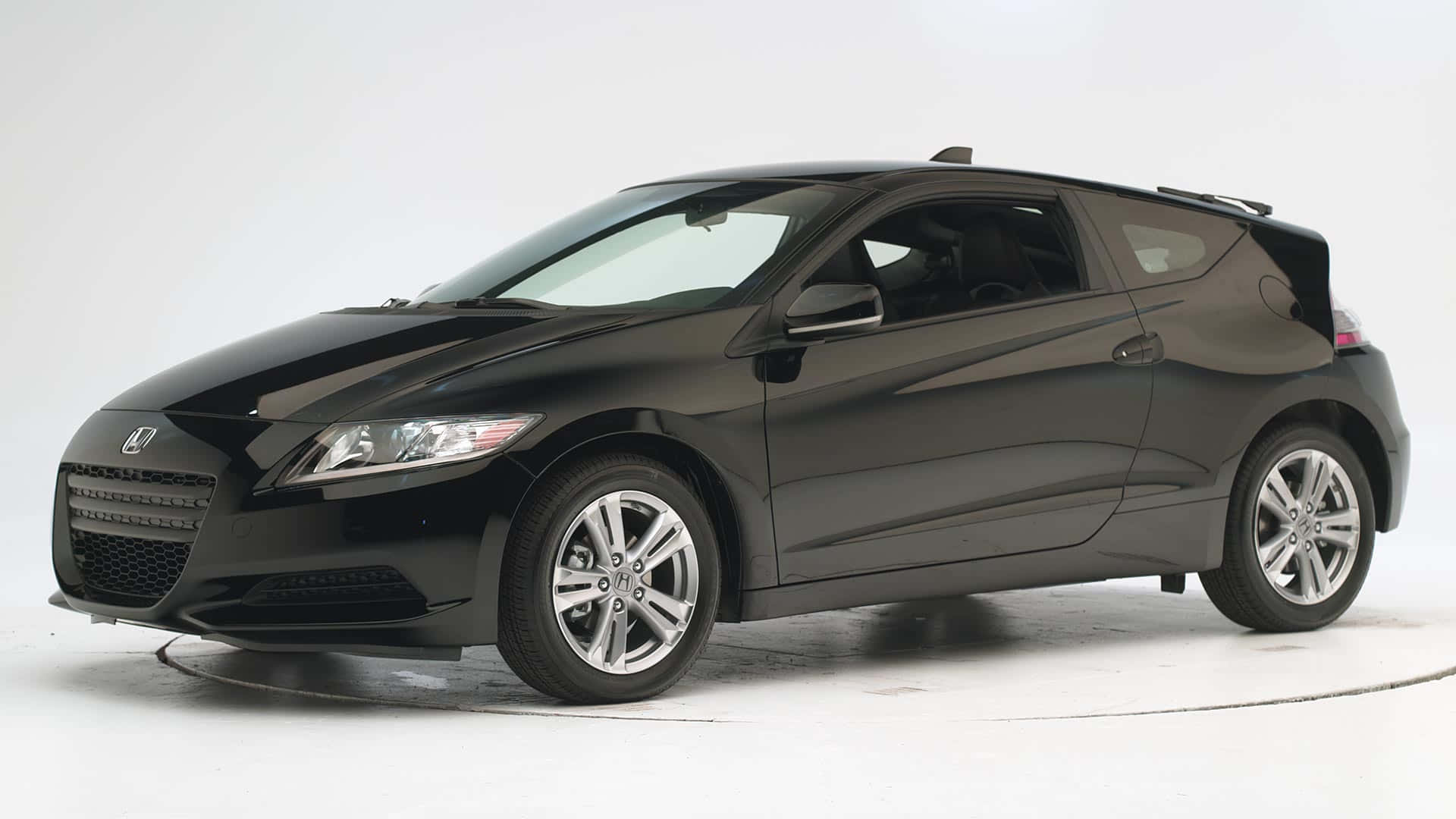 Honda CR-Z, black, reflective surfaces, Full HD Desktop Wallpaper