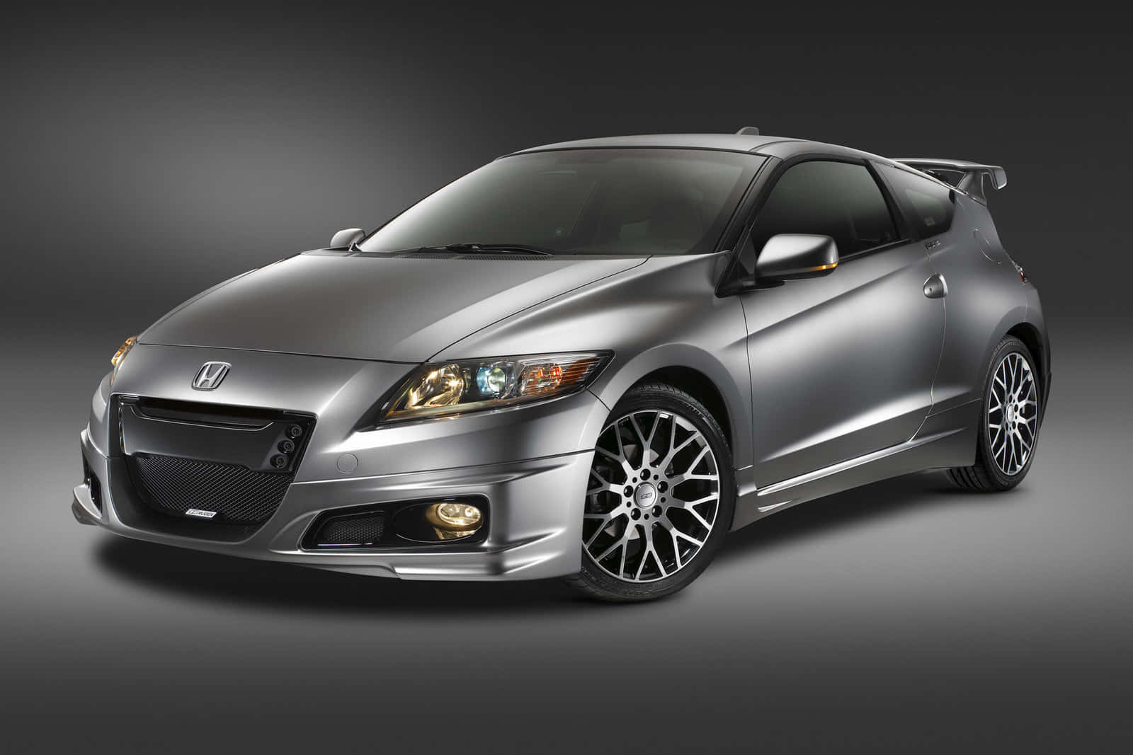 Honda CR-Z, silver, custom wheels, HD Desktop Wallpaper