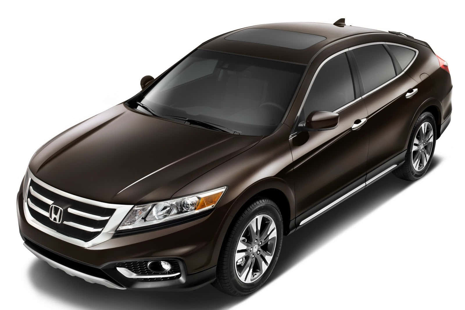 Honda Crosstour, brown, chrome accents, HD Desktop Wallpaper