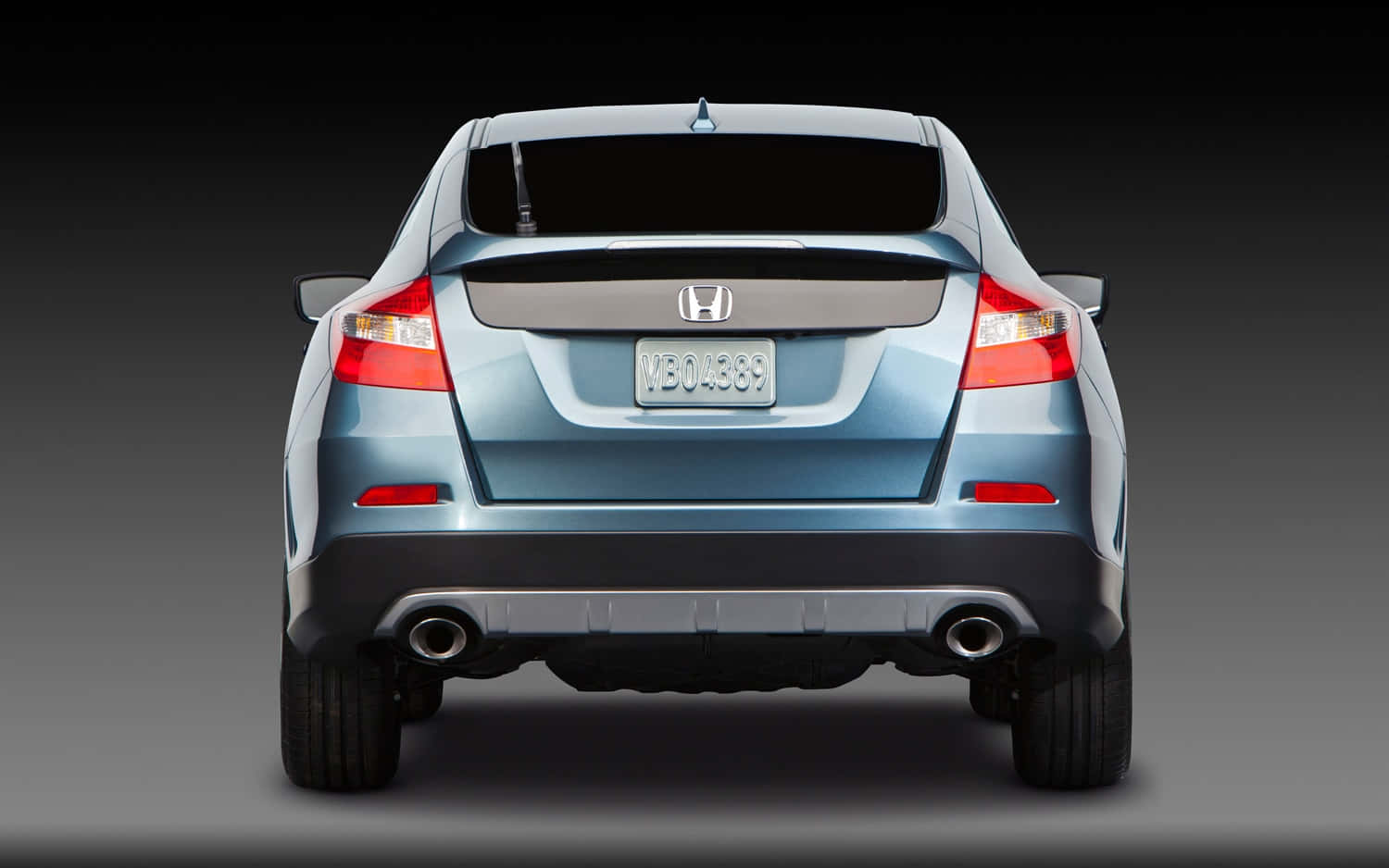 Honda Crosstour, blue, dual exhausts, HD Desktop Wallpaper