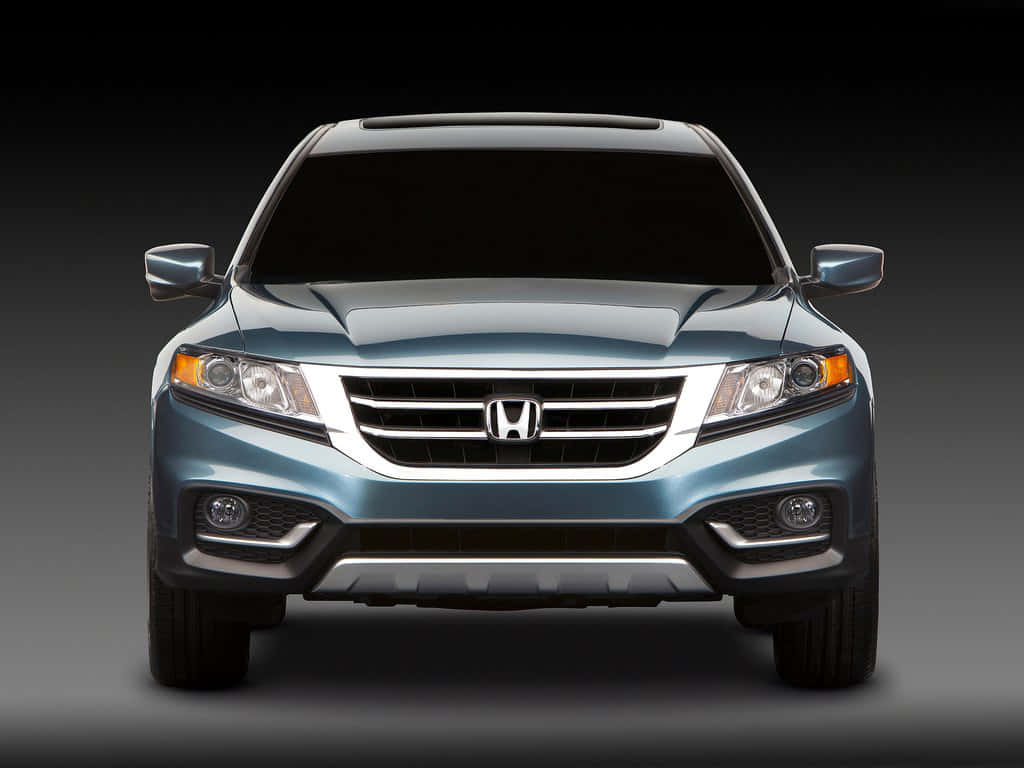 Honda Crosstour, blue, chrome grille, SD Desktop Wallpaper