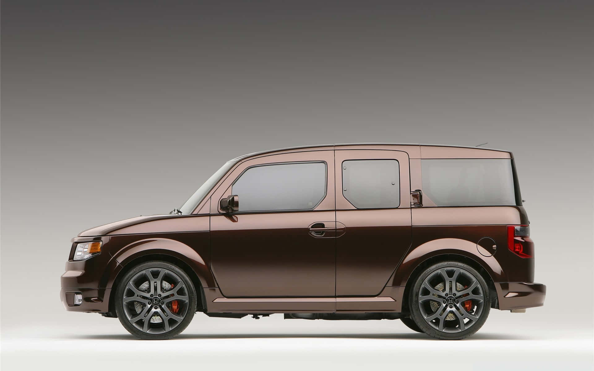 Honda Element, brown, black rims, Full HD Desktop Wallpaper