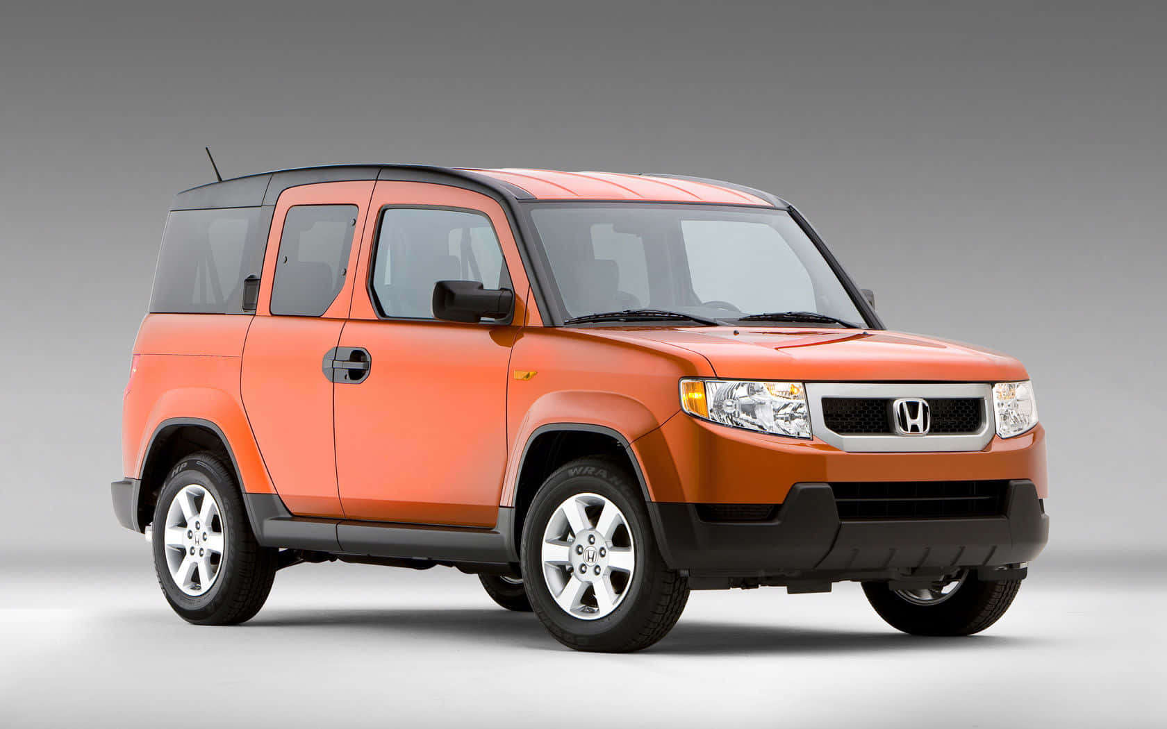 Honda Element, orange, black roof, HD Desktop Wallpaper