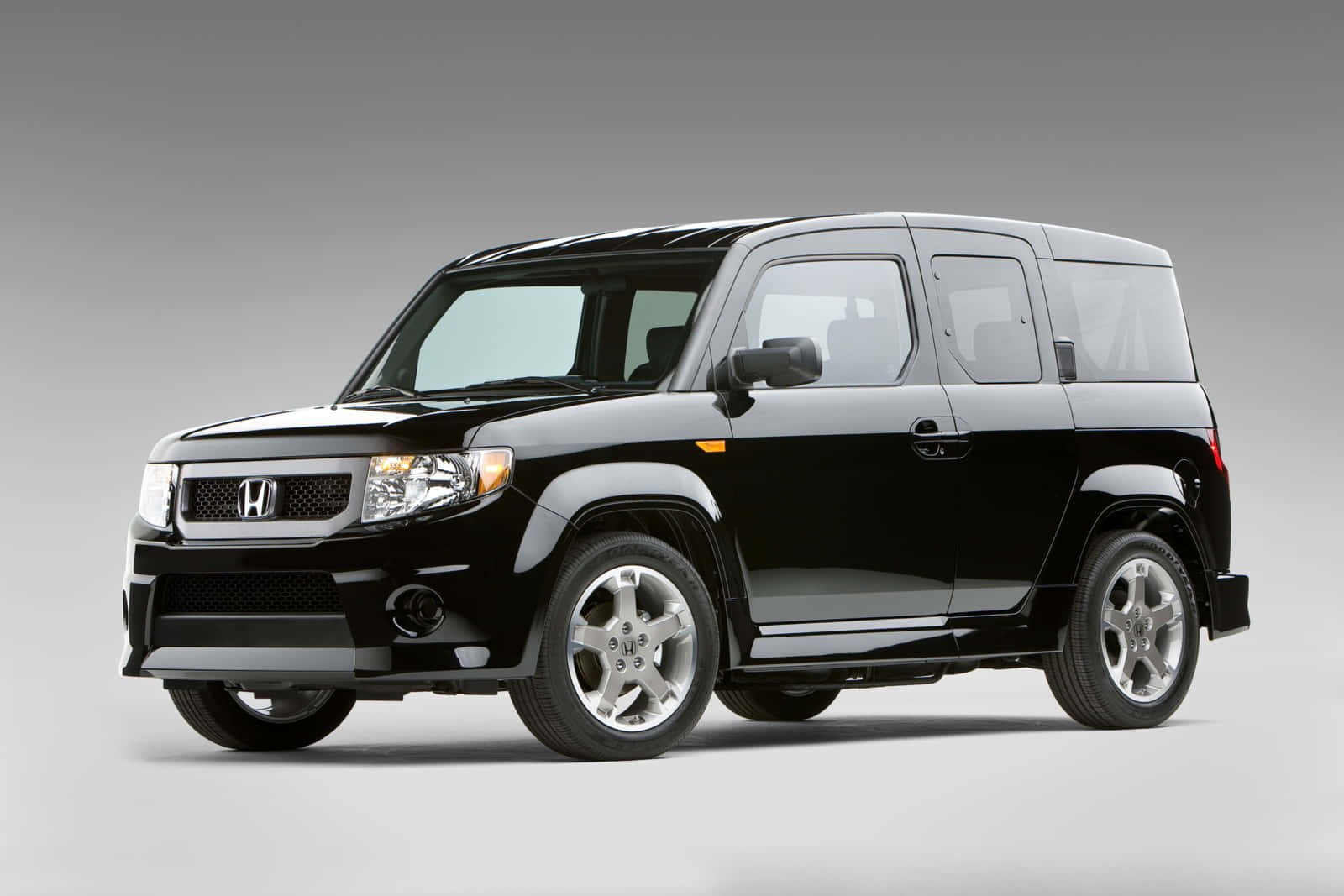 Honda Element, black, gray studio backdrop, HD Desktop Wallpaper
