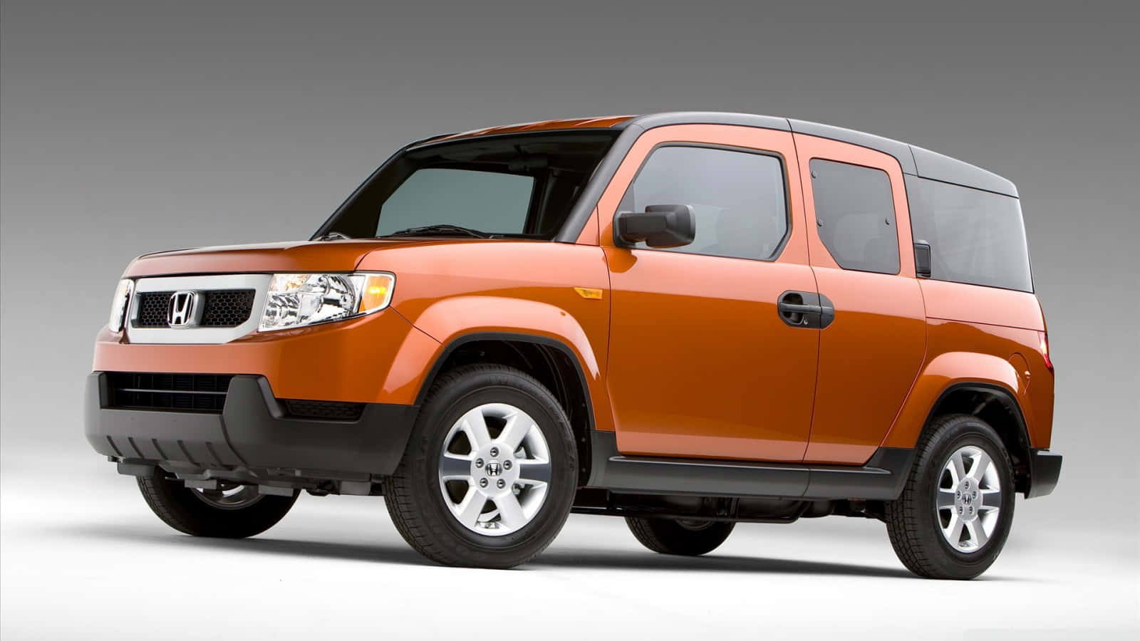 Honda Element, orange, black trim, HD Desktop Wallpaper