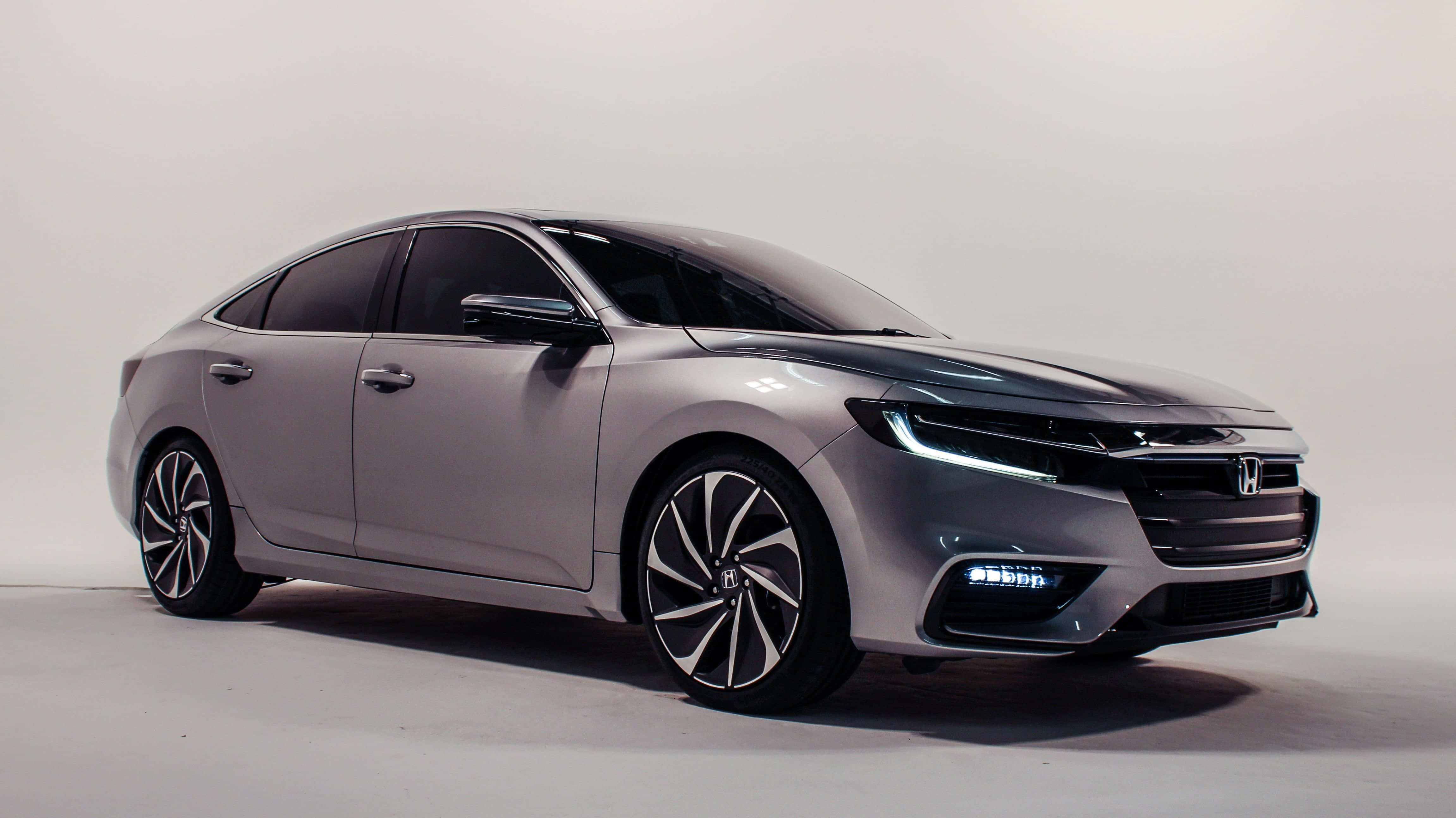 Honda Insight, silver, futuristic headlights, 4K Desktop Wallpaper