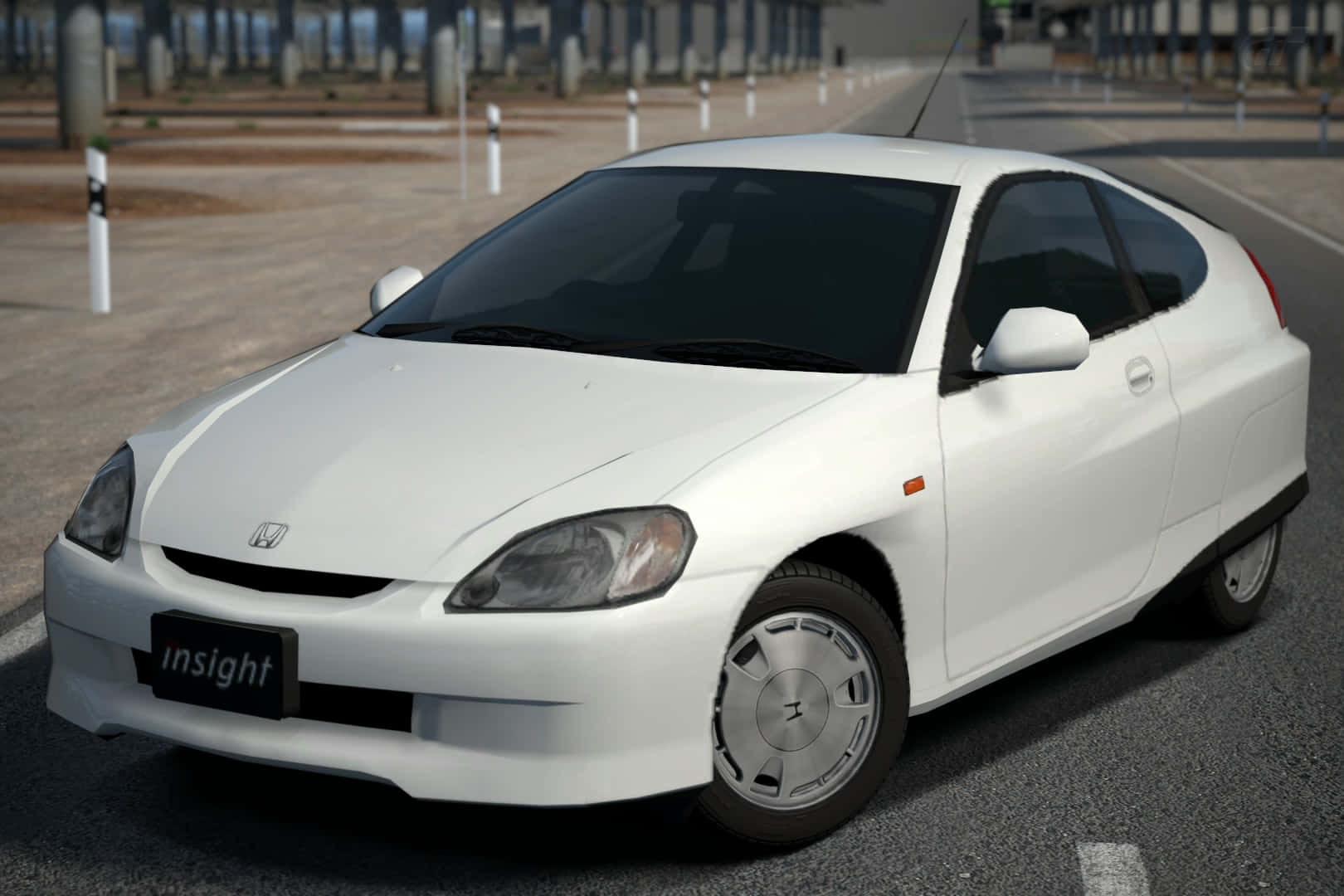 Honda Insight, white, hybrid coupe, HD Desktop Wallpaper