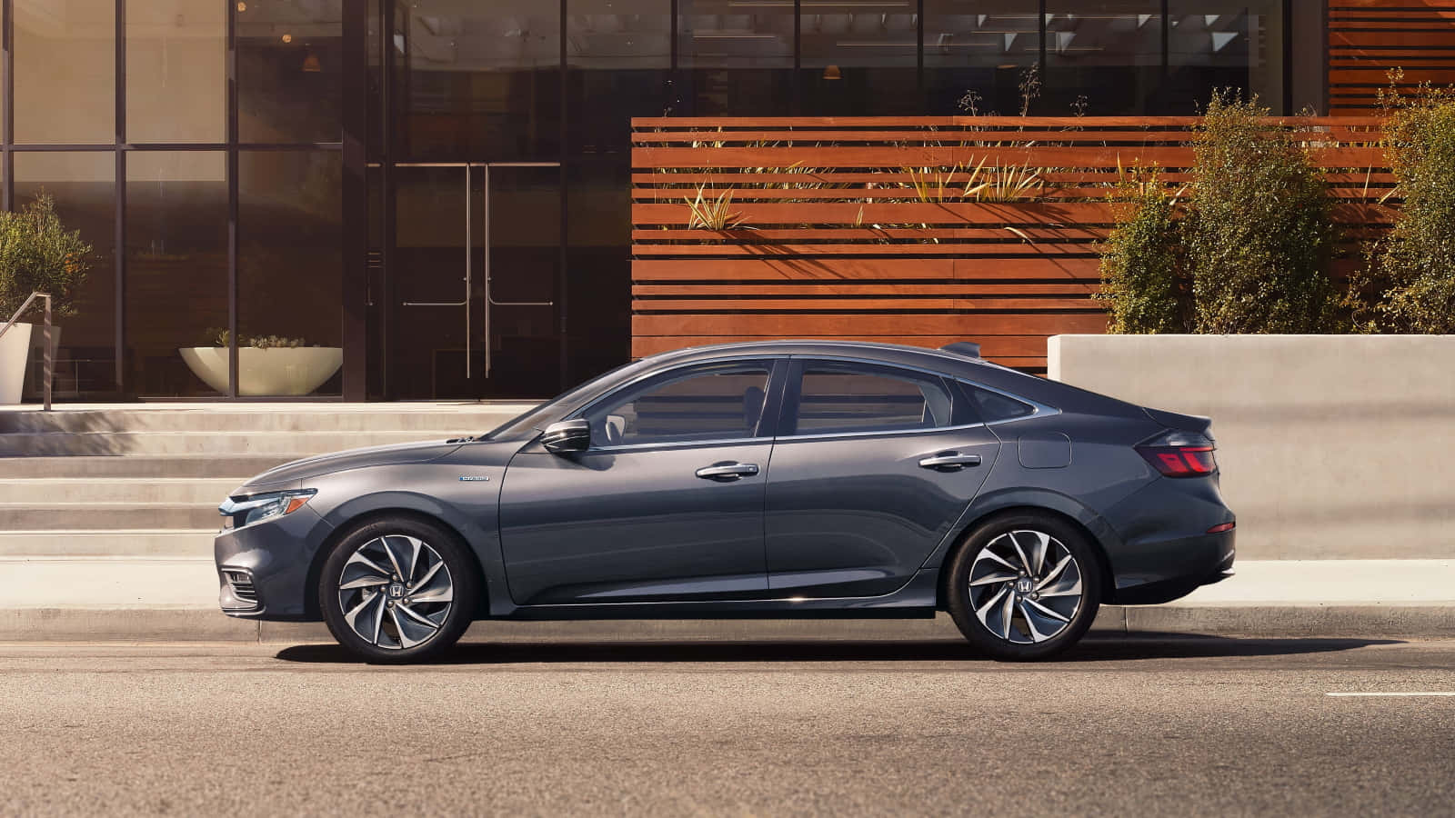 Honda Insight, gray sedan, city street, HD Desktop Wallpaper
