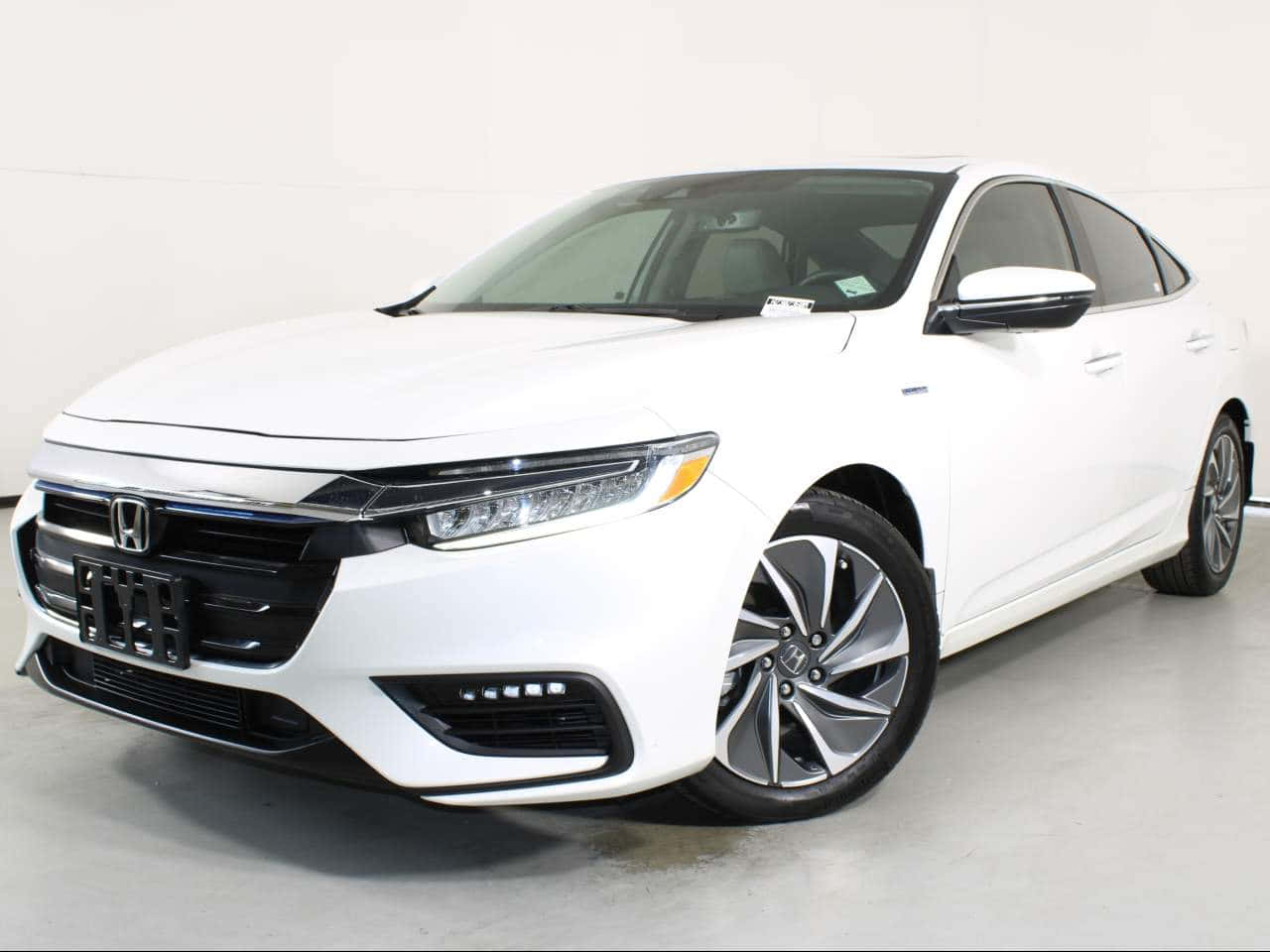 Honda Insight, white, studio lights, HD Desktop Wallpaper