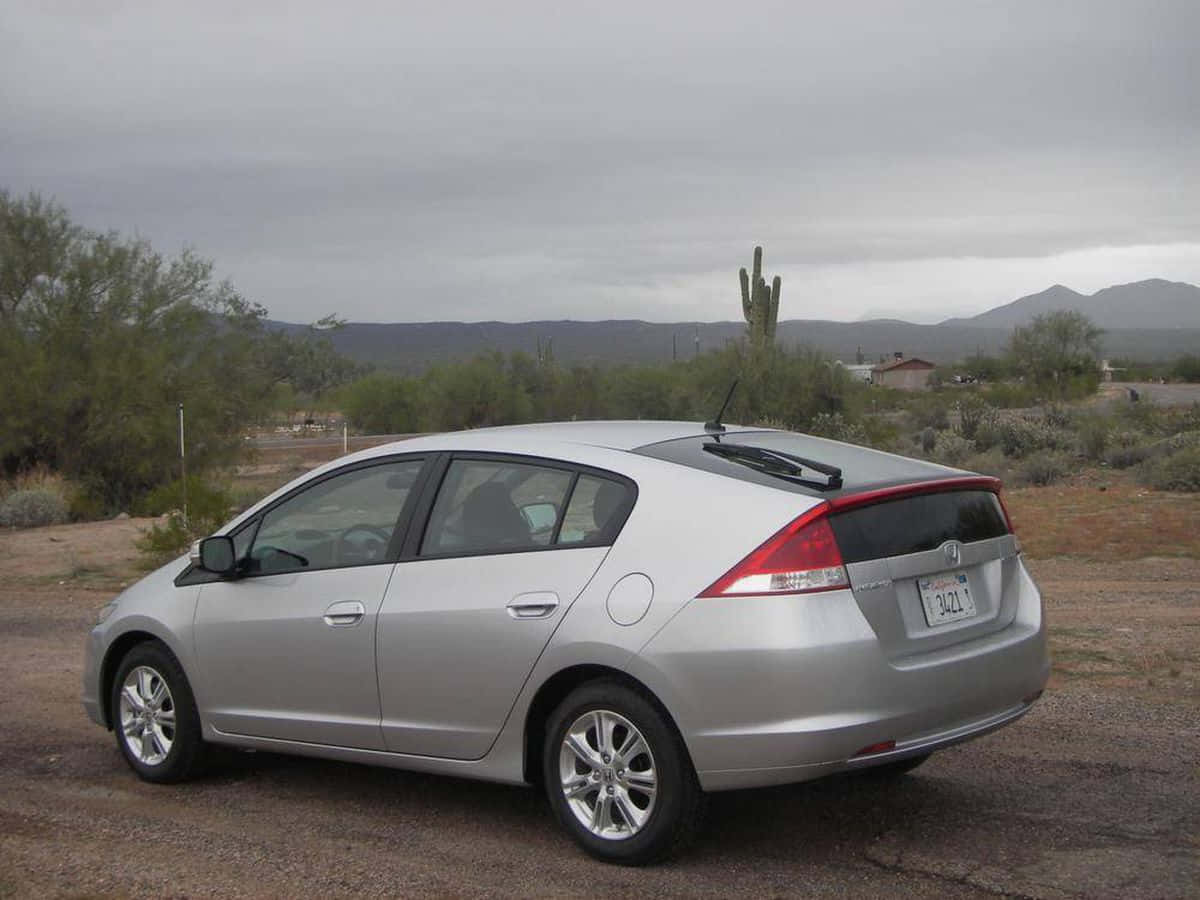 Honda Insight, silver, gravel, SD Desktop Wallpaper