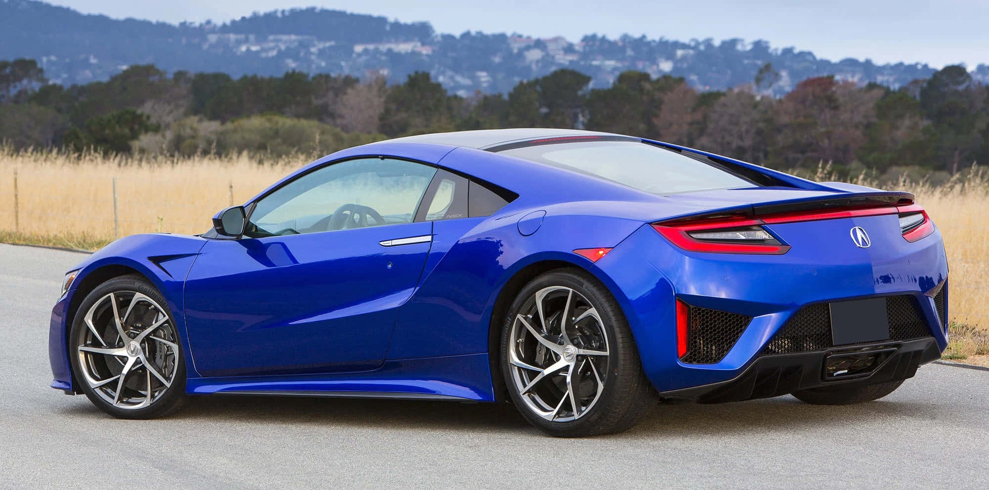 Honda NSX, 2000 x 992, vibrant blue, Full HD Desktop Wallpaper