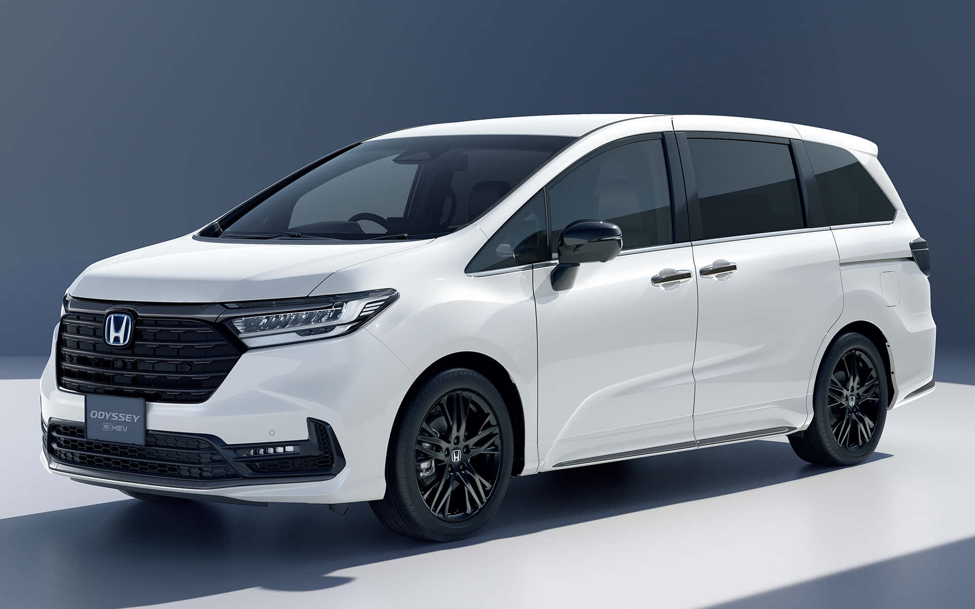 Honda Odyssey, white, black accents, Full HD Desktop Wallpaper