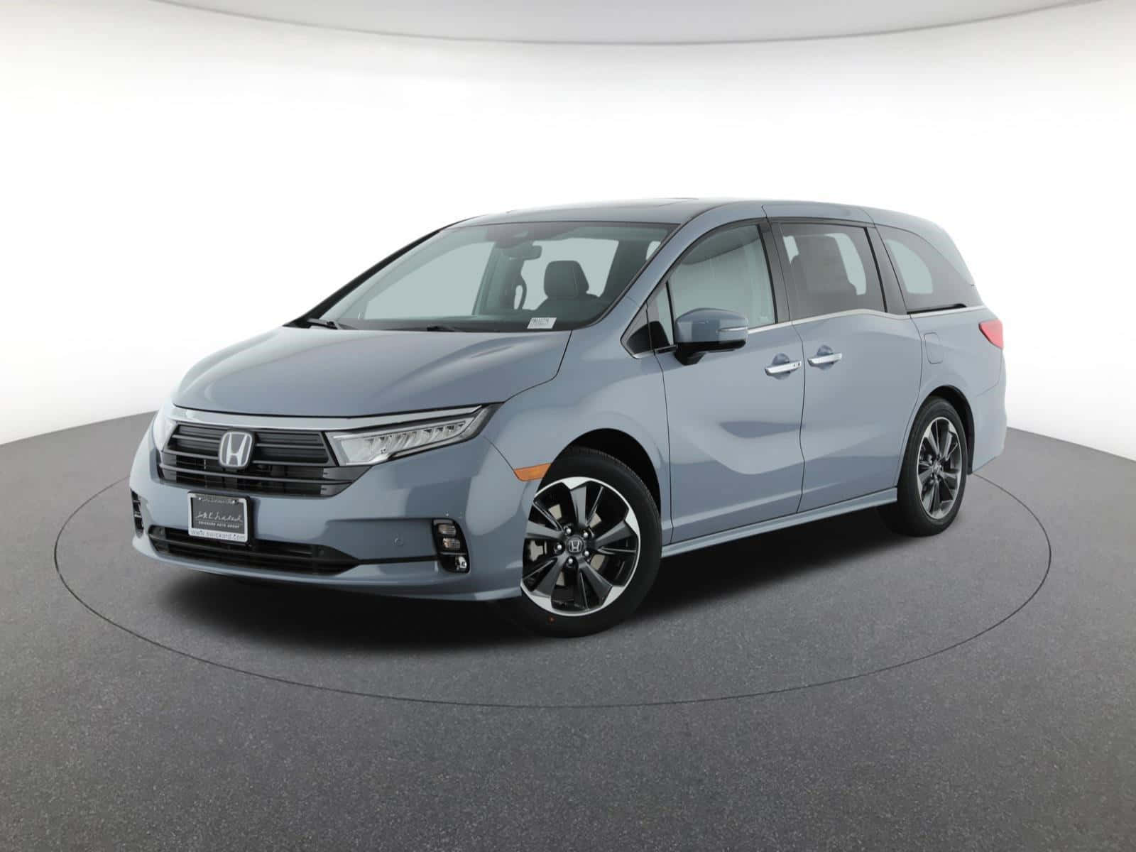 Honda Odyssey, gray, minivan, HD Desktop Wallpaper