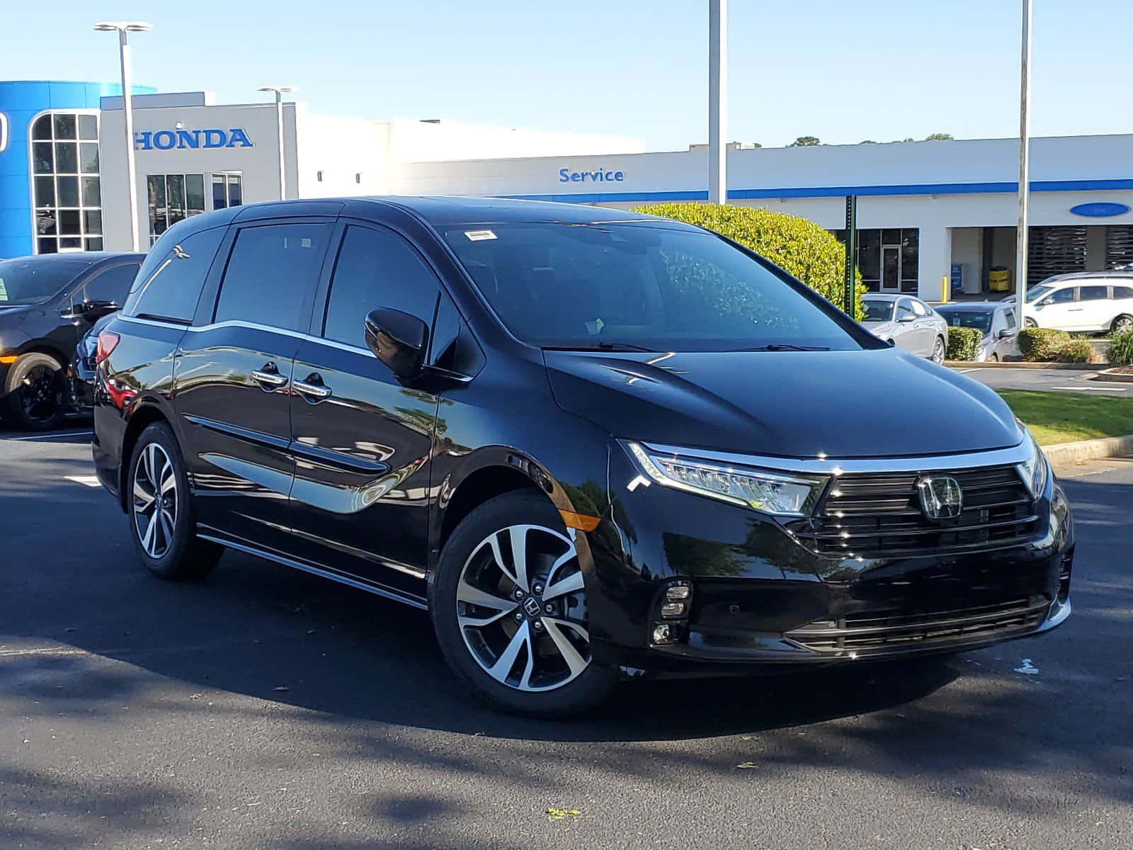 Honda Odyssey, black, sunlight, HD Desktop Wallpaper