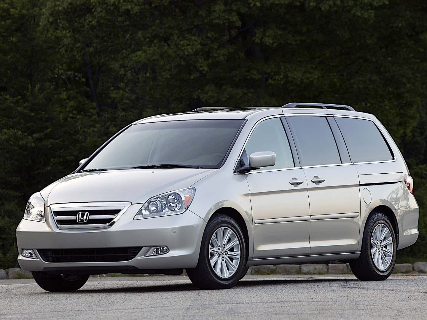 Honda Odyssey, silver, pavement, HD Desktop Wallpaper