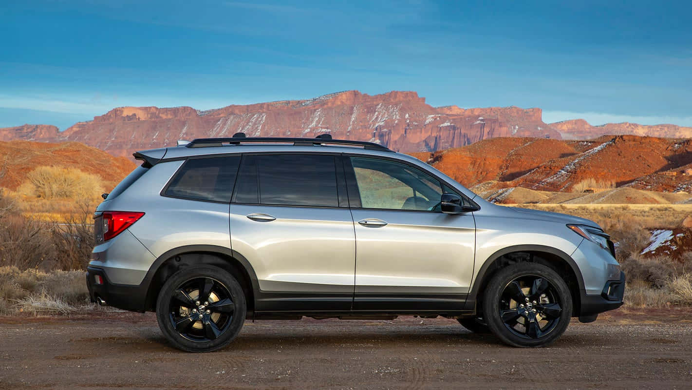 Honda Passport, silver, black rims, HD Desktop Wallpaper