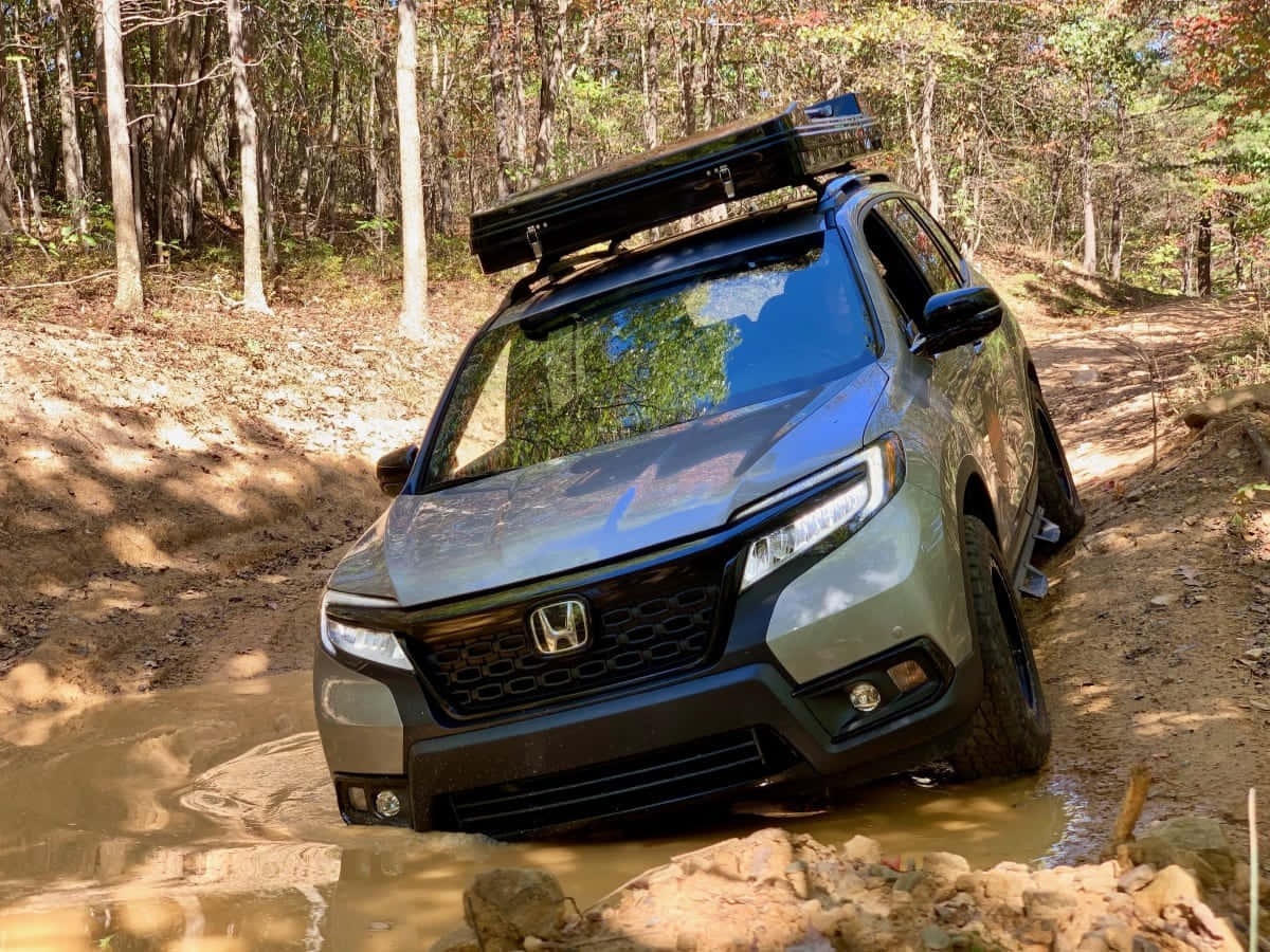 Honda Passport, gray, roof rack, SD Desktop Wallpaper