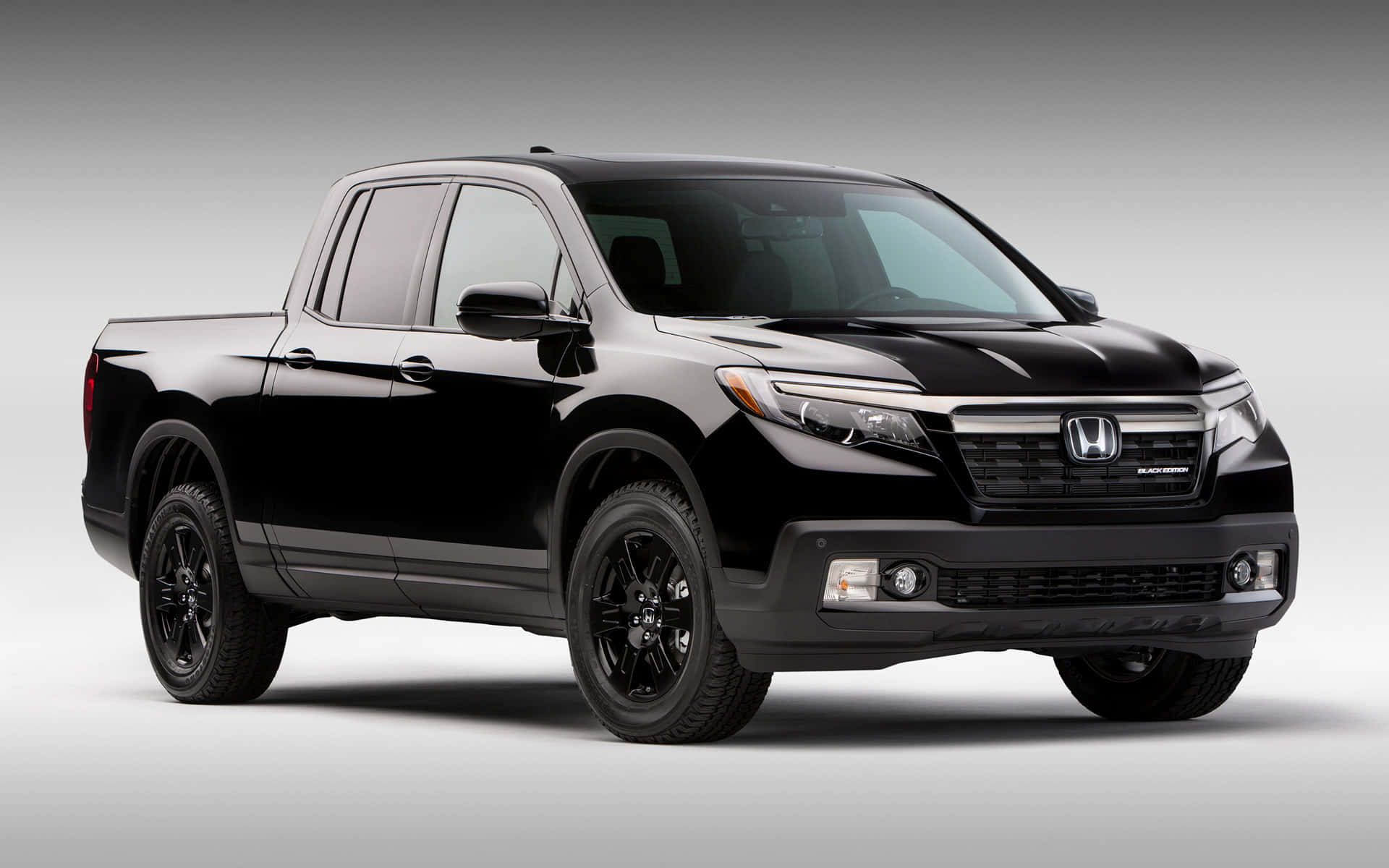 Honda Ridgeline, black, studio lighting, Full HD Desktop Wallpaper