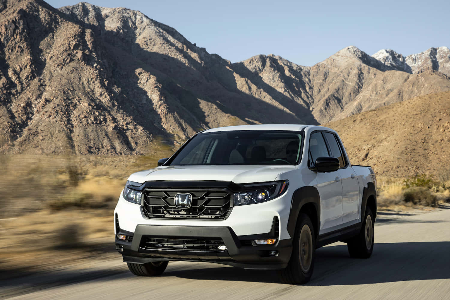 Honda Ridgeline, white, desert road, HD Desktop Wallpaper