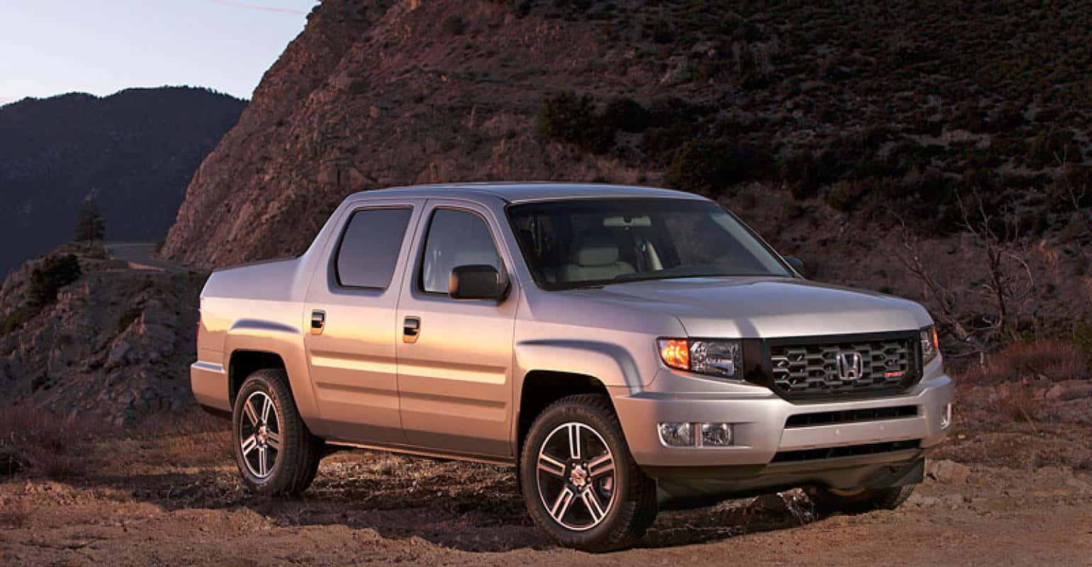 Honda Ridgeline, silver, dirt road, HD Desktop Wallpaper