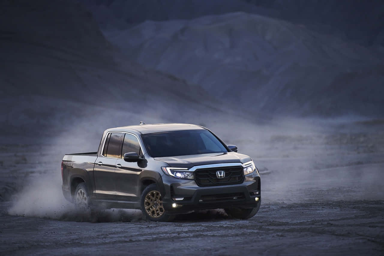 Honda Ridgeline, gray, mountainous terrain, HD Desktop Wallpaper