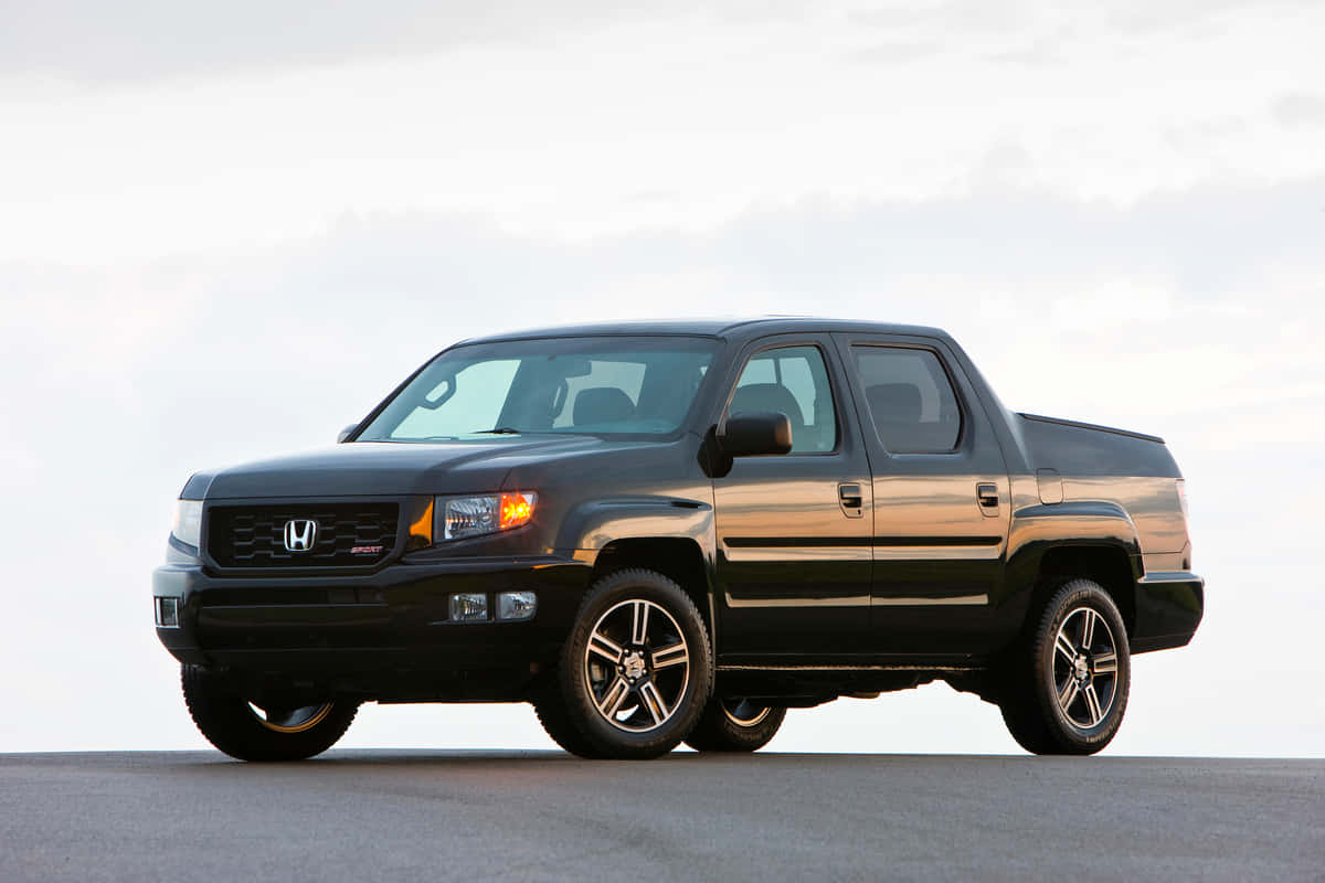 2021 Honda Ridgeline, black, paved surface, SD Desktop Wallpaper