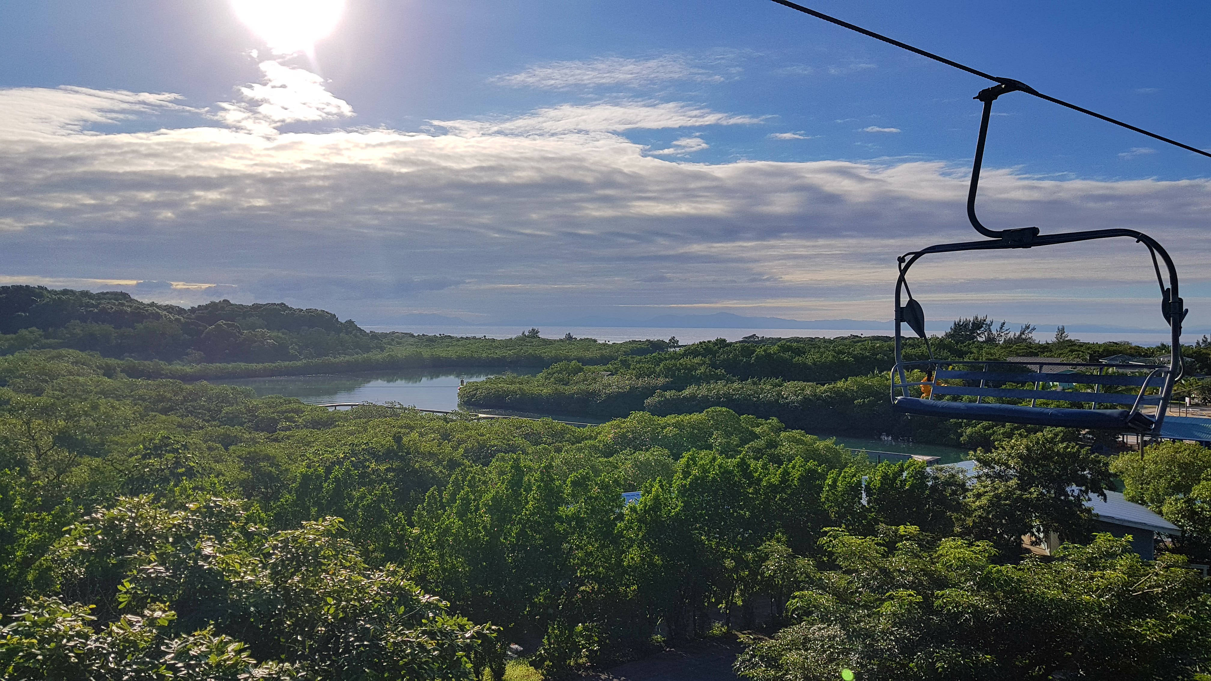 cable car, green forest, mangroves, 4K Desktop Wallpaper
